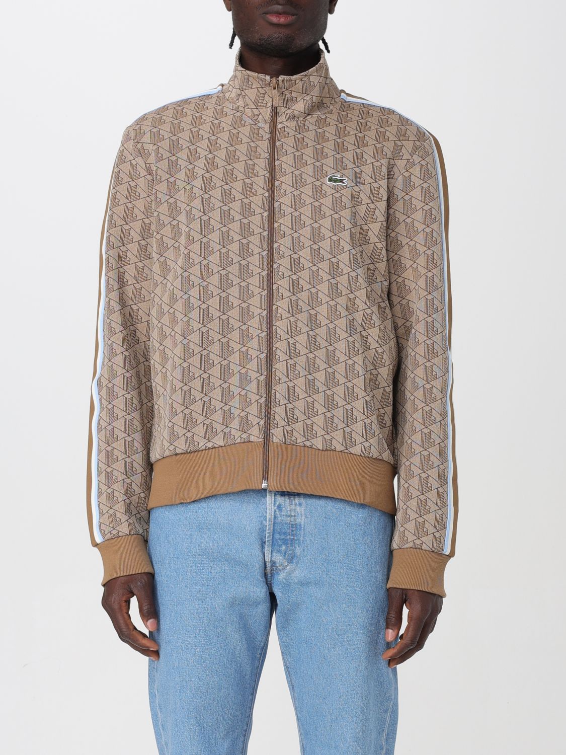 Shop Lacoste Sweater  Men Color Brown