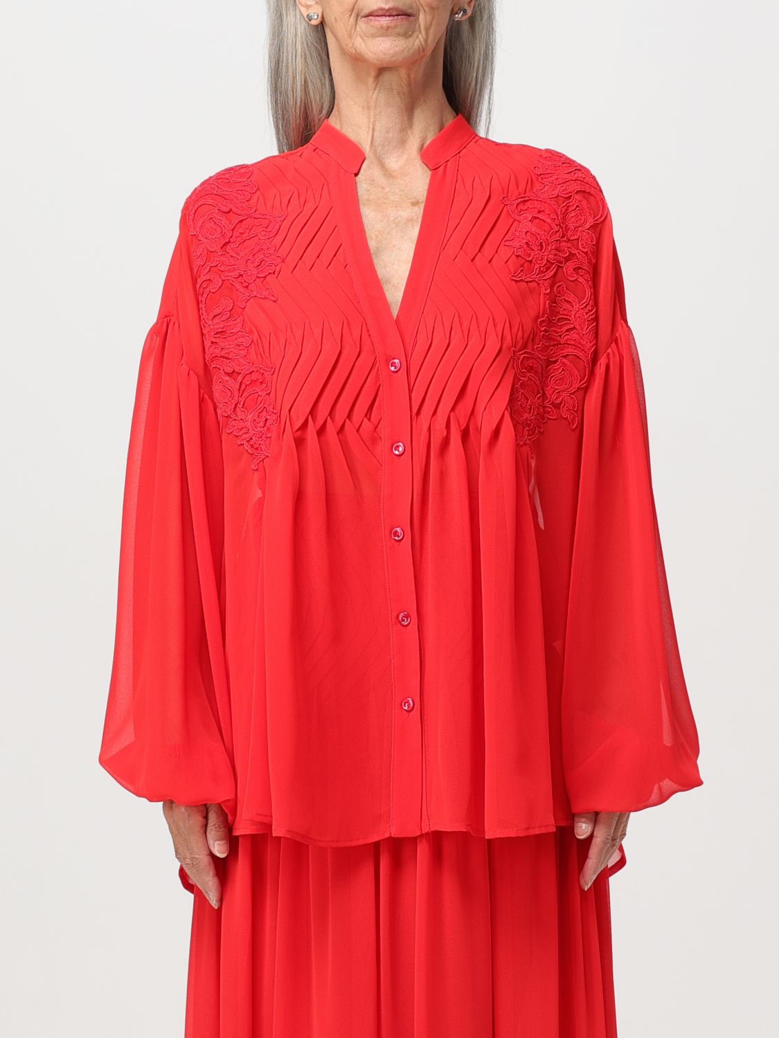 Shop Ermanno Firenze Shirt  Woman Color Red