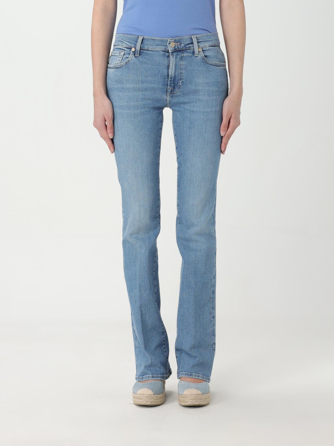 Shop 7 For All Mankind Jeans Woman Color Blue