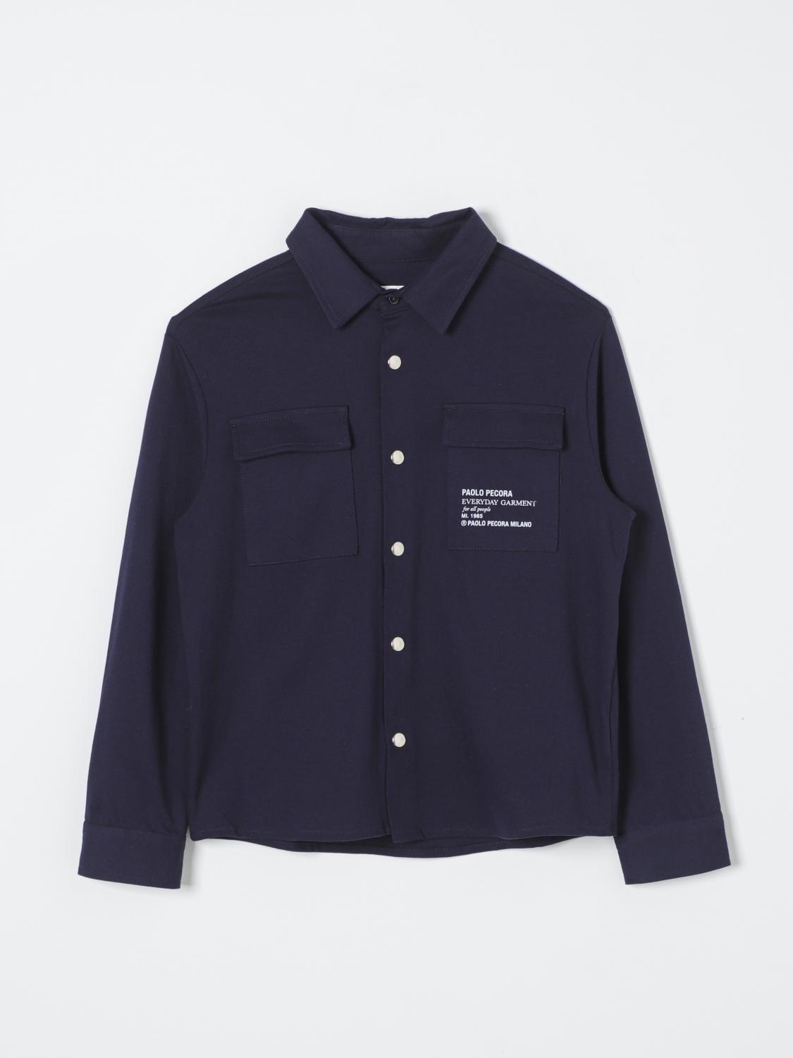 Paolo Pecora Jacket Kids Color Blue In Blue
