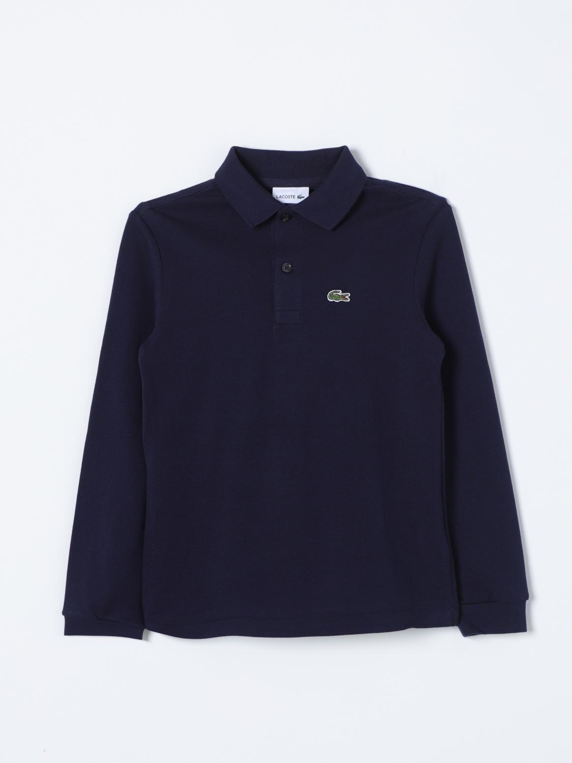 Shop Lacoste Polo Shirt  Kids Color Blue