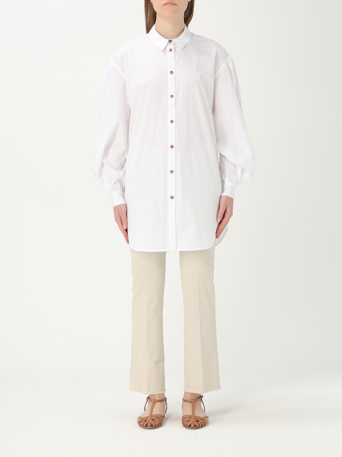 Shop Barbour Shirt  Woman Color White