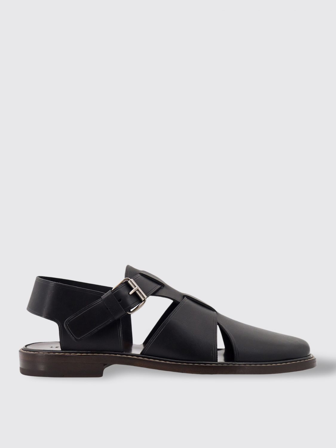 Shop Lemaire Sandals  Men Color Black