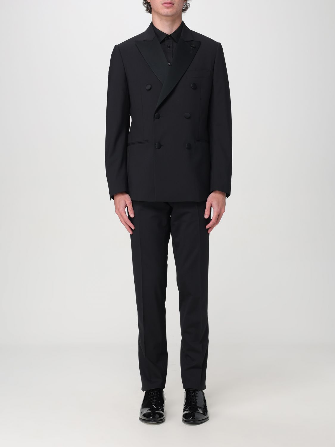Shop Lardini Suit  Men Color Black