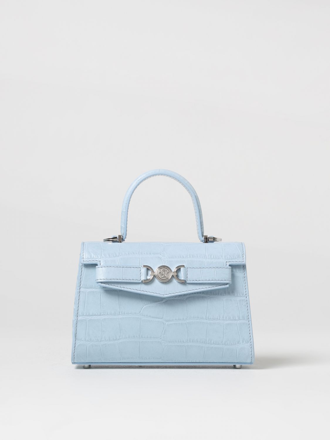 Shop Versace Handbag  Woman Color Blue