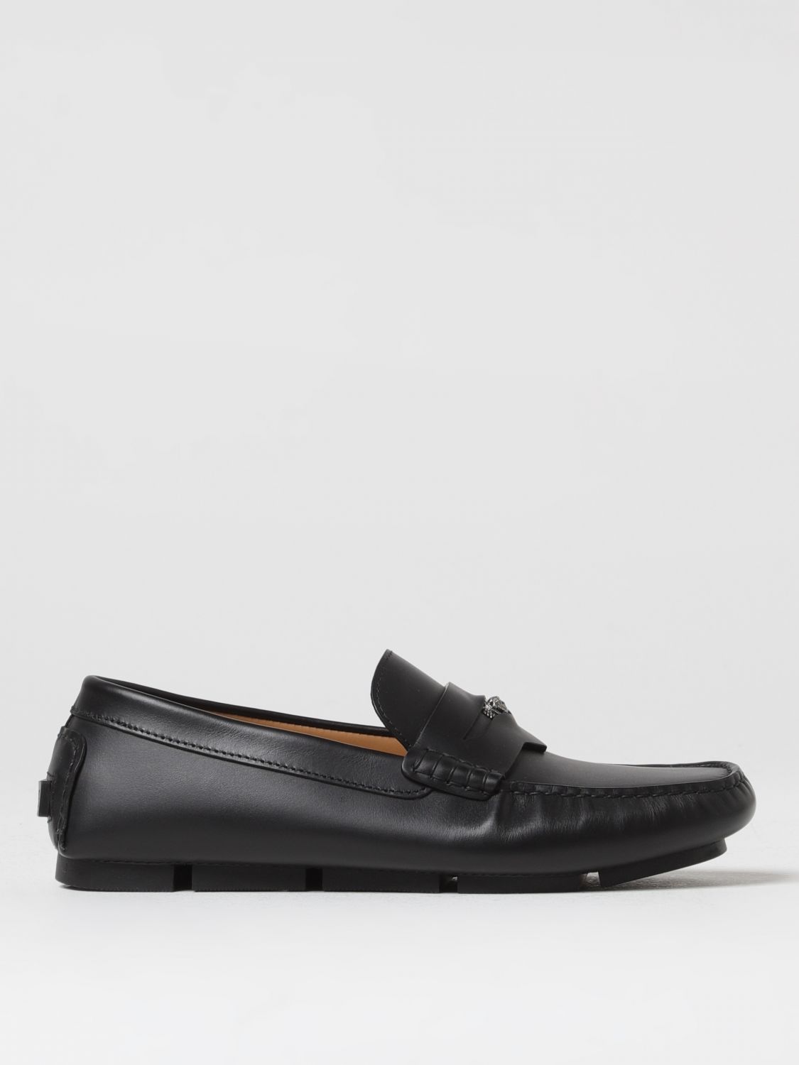 Shop Versace Loafers  Men Color Black