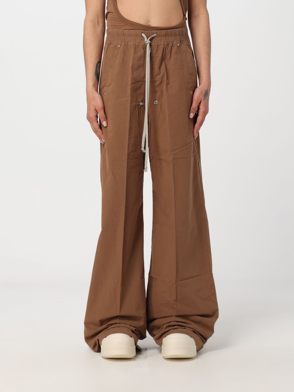 Rick Owens Drkshdw Cotton Pants In Braun