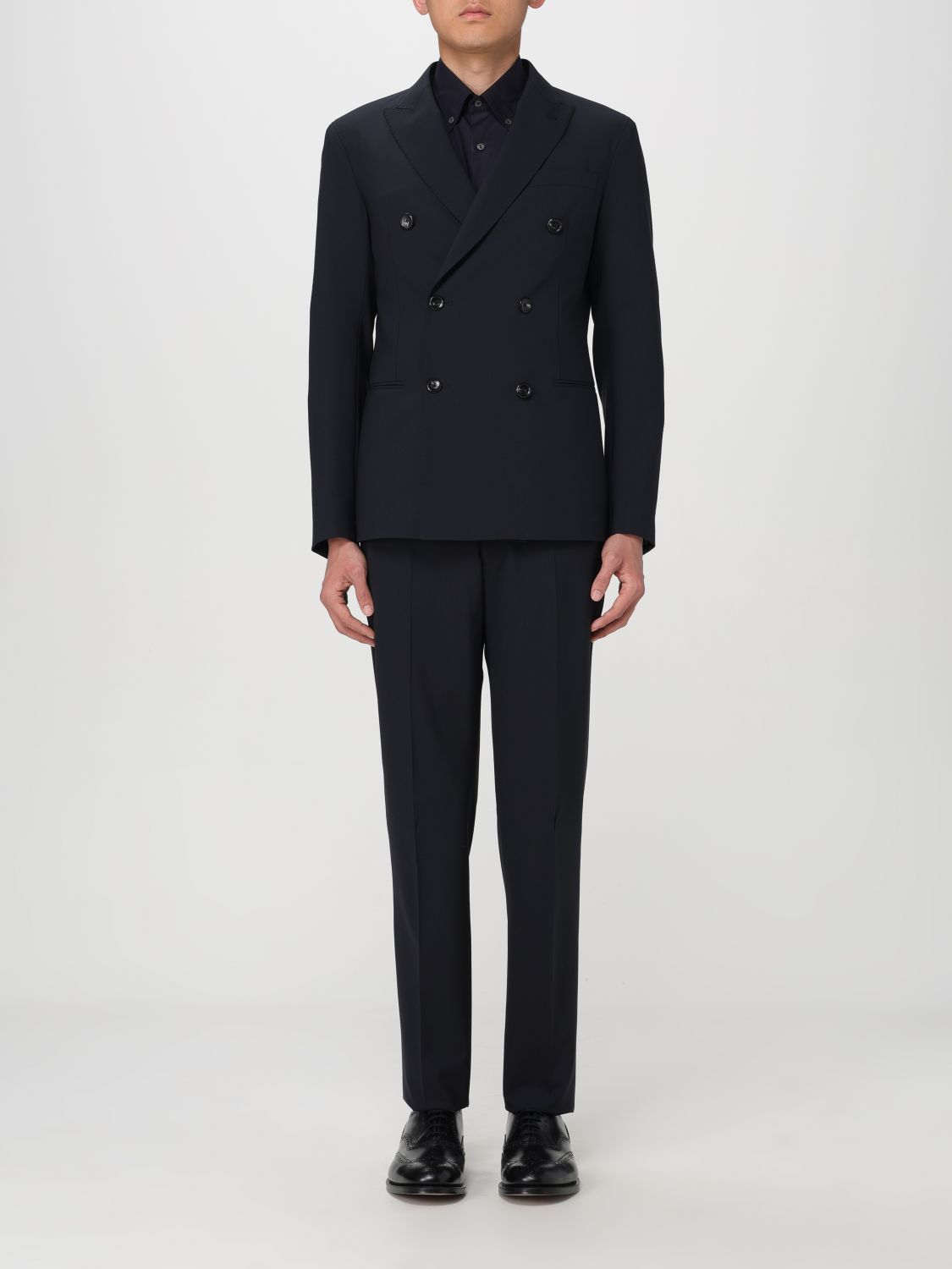 Shop Emporio Armani Suit  Men Color Navy