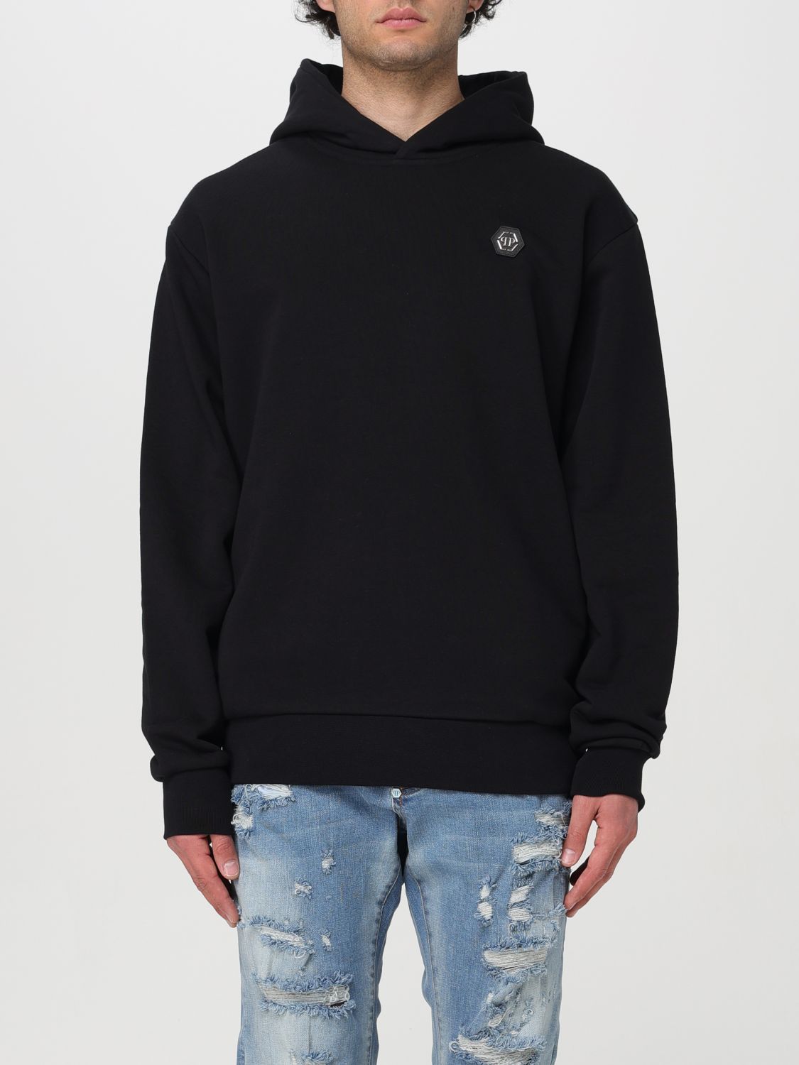 Shop Philipp Plein Sweater  Men Color Black