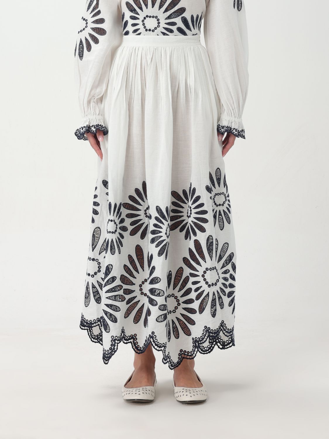 Shop Ulla Johnson Skirt  Woman Color White