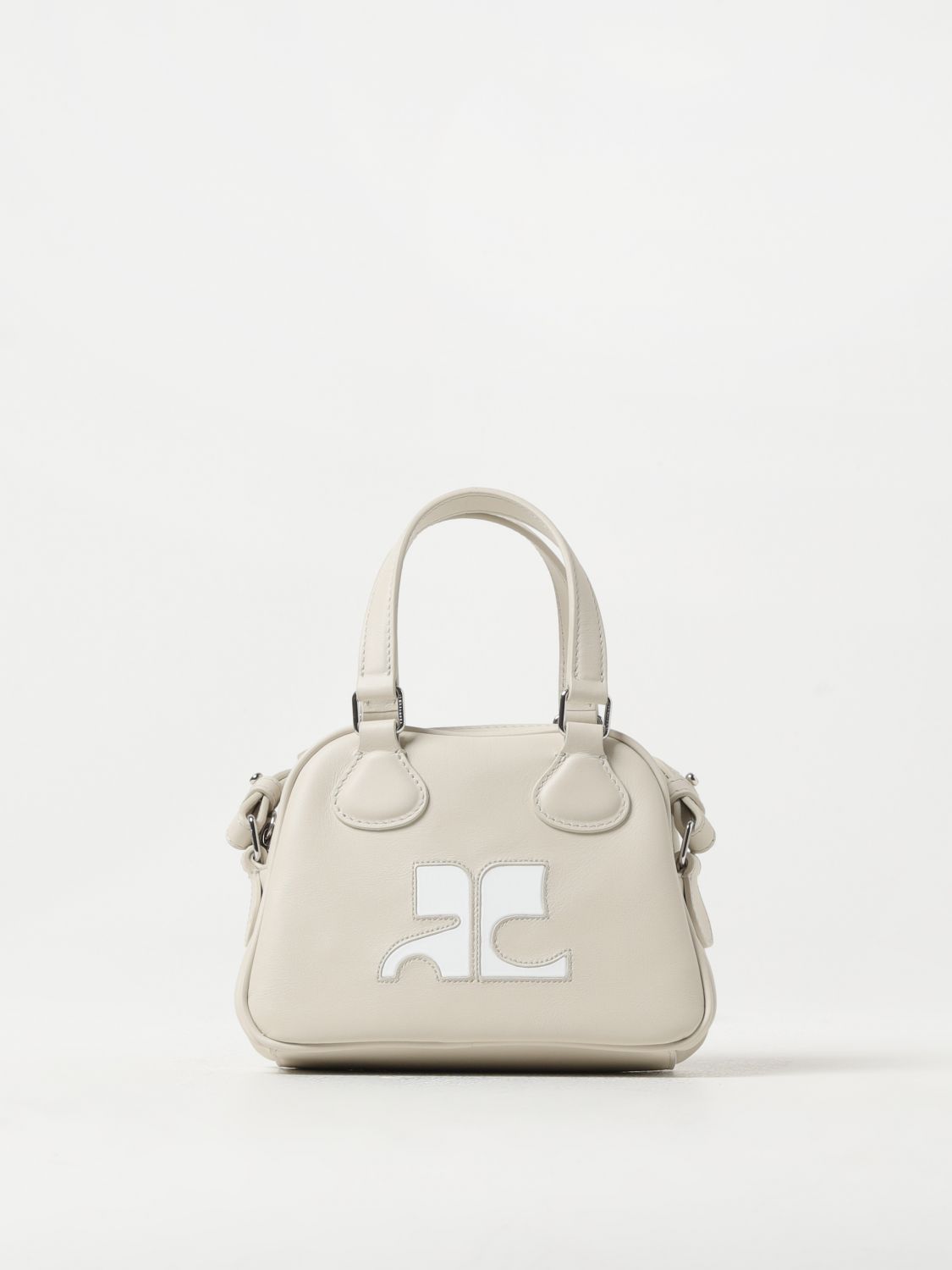 Shop Courrèges Mini Bag  Woman Color Grey