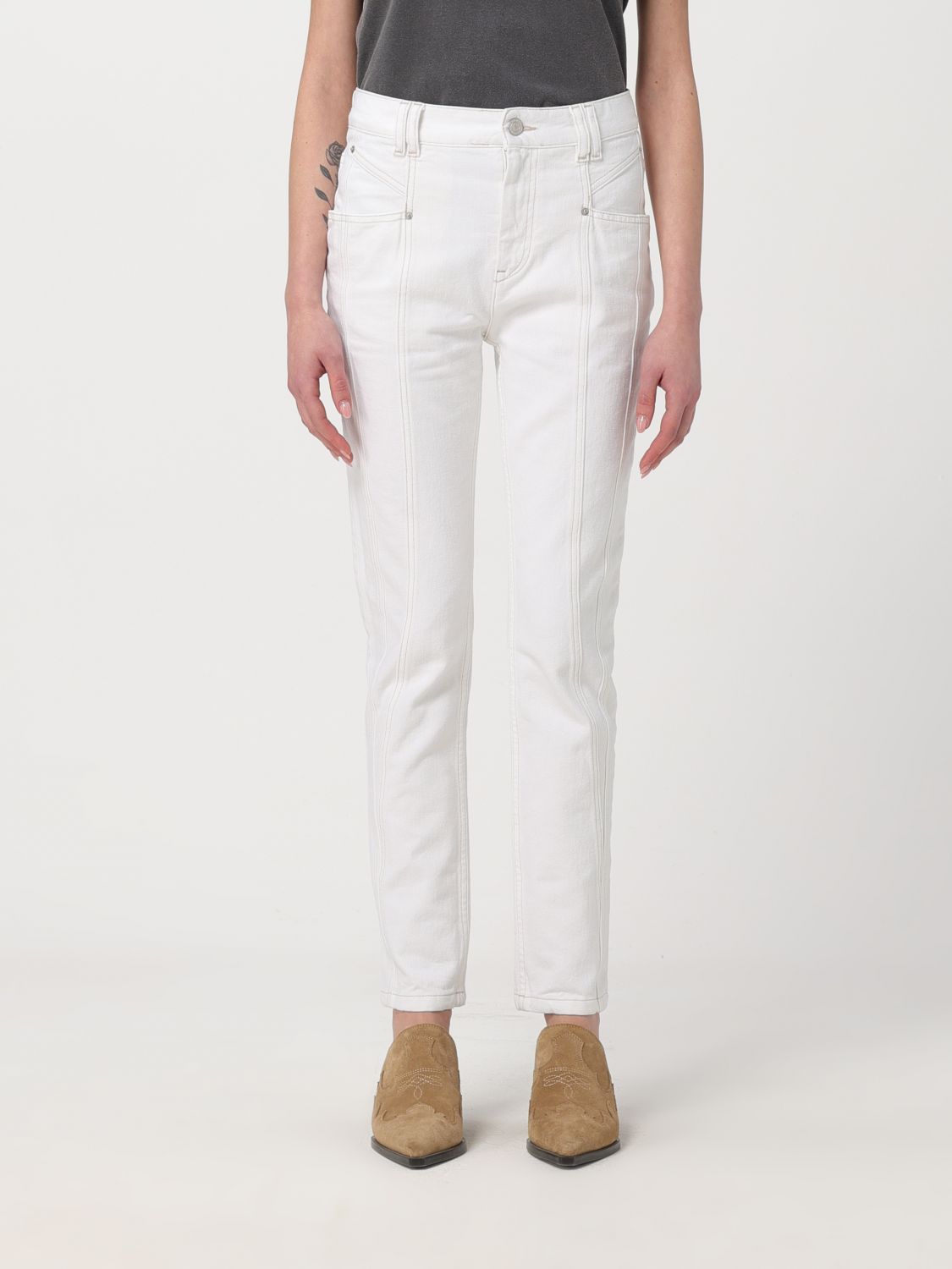 Isabel Marant Jeans  Woman Color White