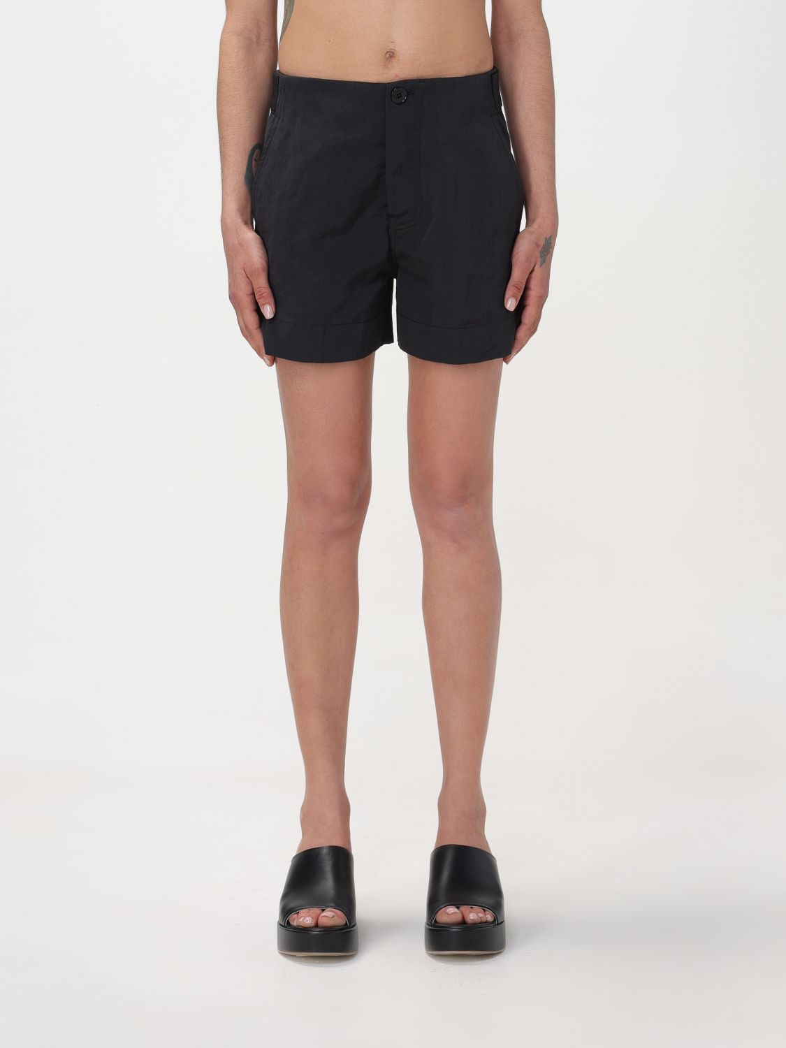 Shop Roberto Collina Short  Woman Color Black