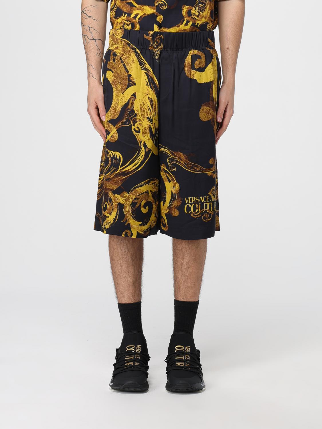 Shop Versace Jeans Couture Short  Men Color Gold