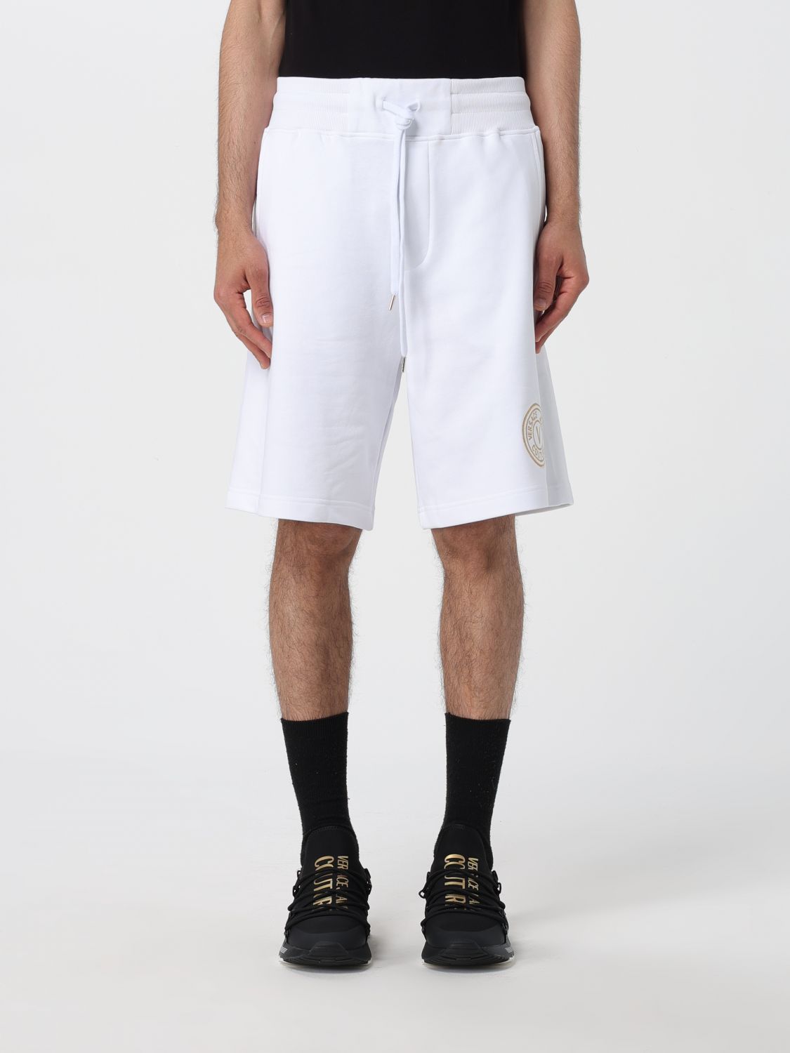 Shop Versace Jeans Couture Short  Men Color White