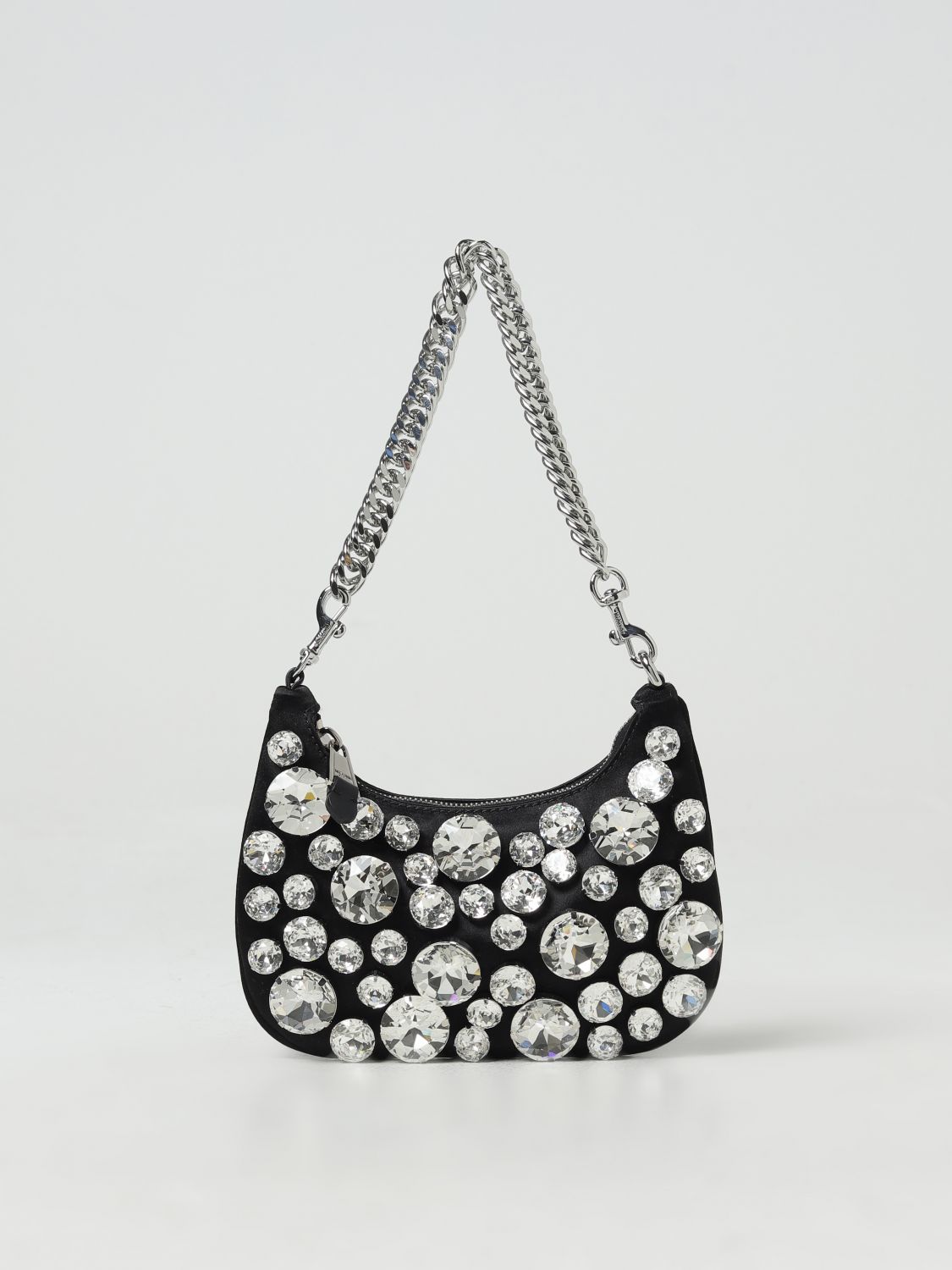 Shop Moschino Couture Mini Bag  Woman Color Silver