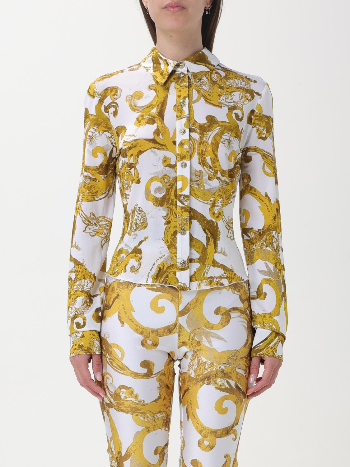 Versace Jeans Couture Shirt Woman Color White In White