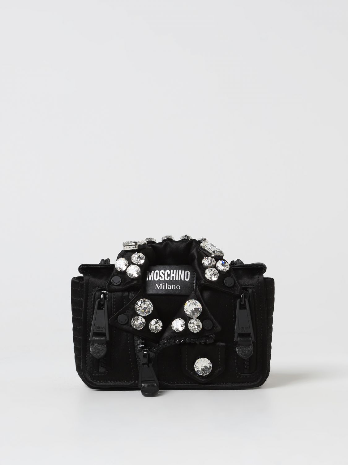 Shop Moschino Couture Mini Bag  Woman Color Silver