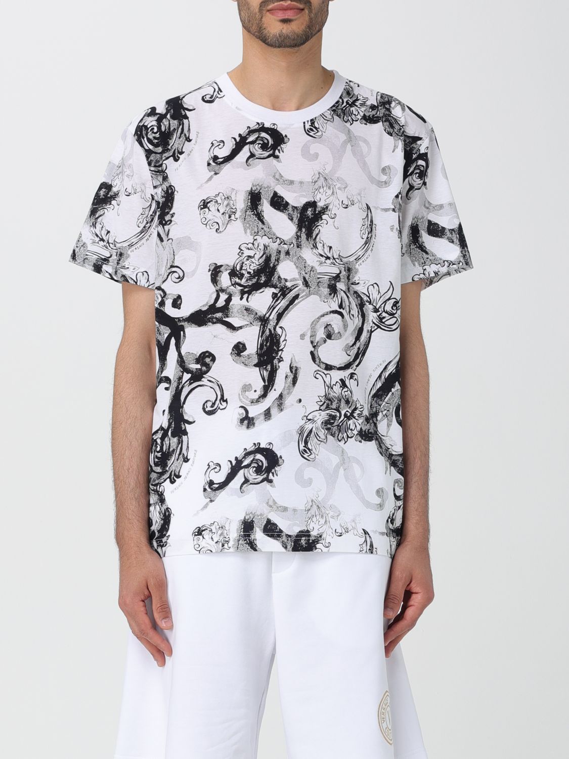 Shop Versace Jeans Couture T-shirt  Men Color White