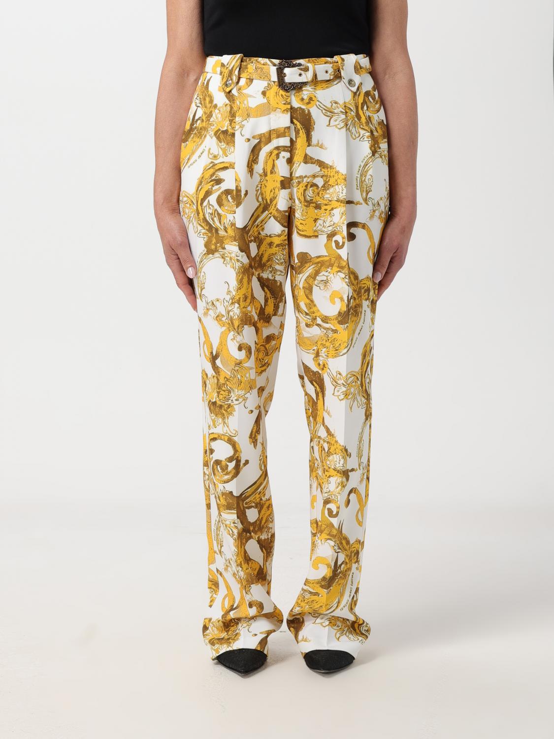Versace Jeans Couture Pants Woman Color White In White