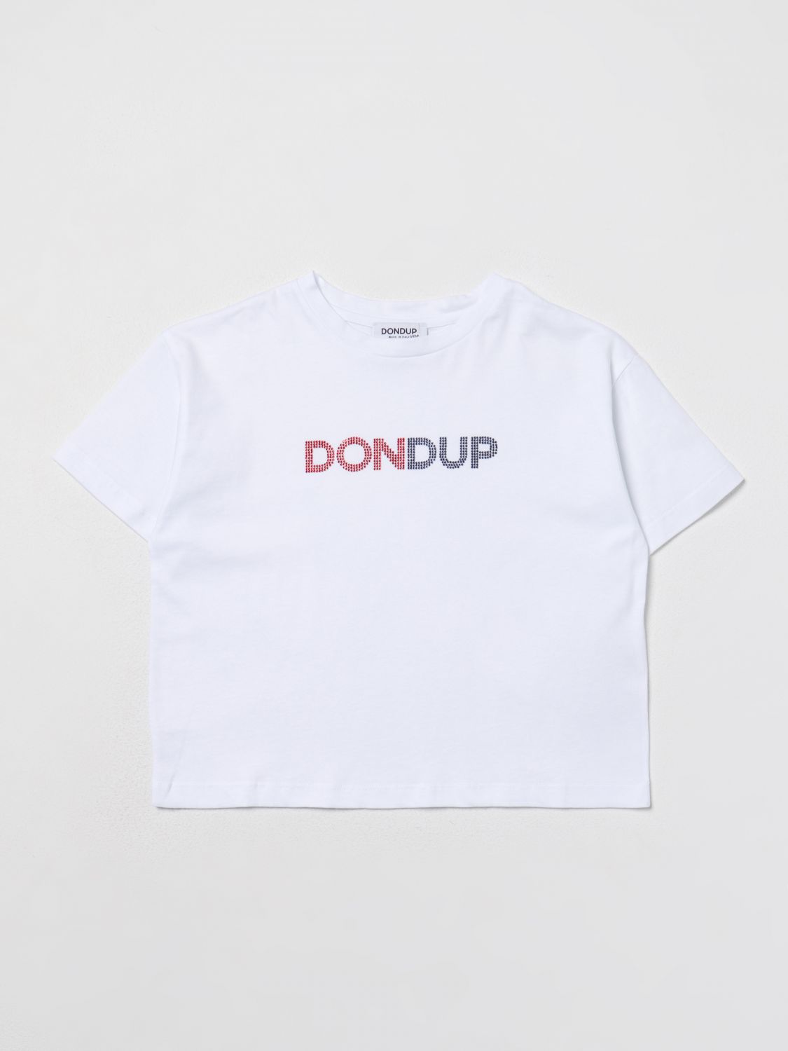 Shop Dondup T-shirt  Kids Color White