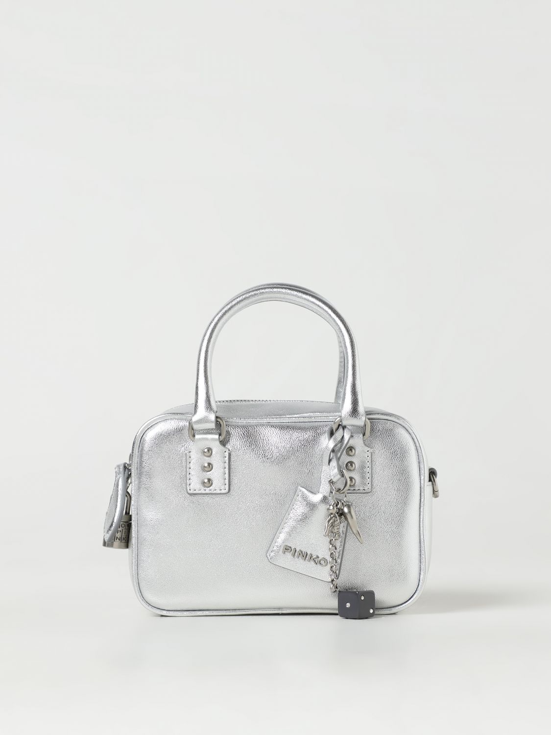 Shop Pinko Mini Bag  Woman Color Silver