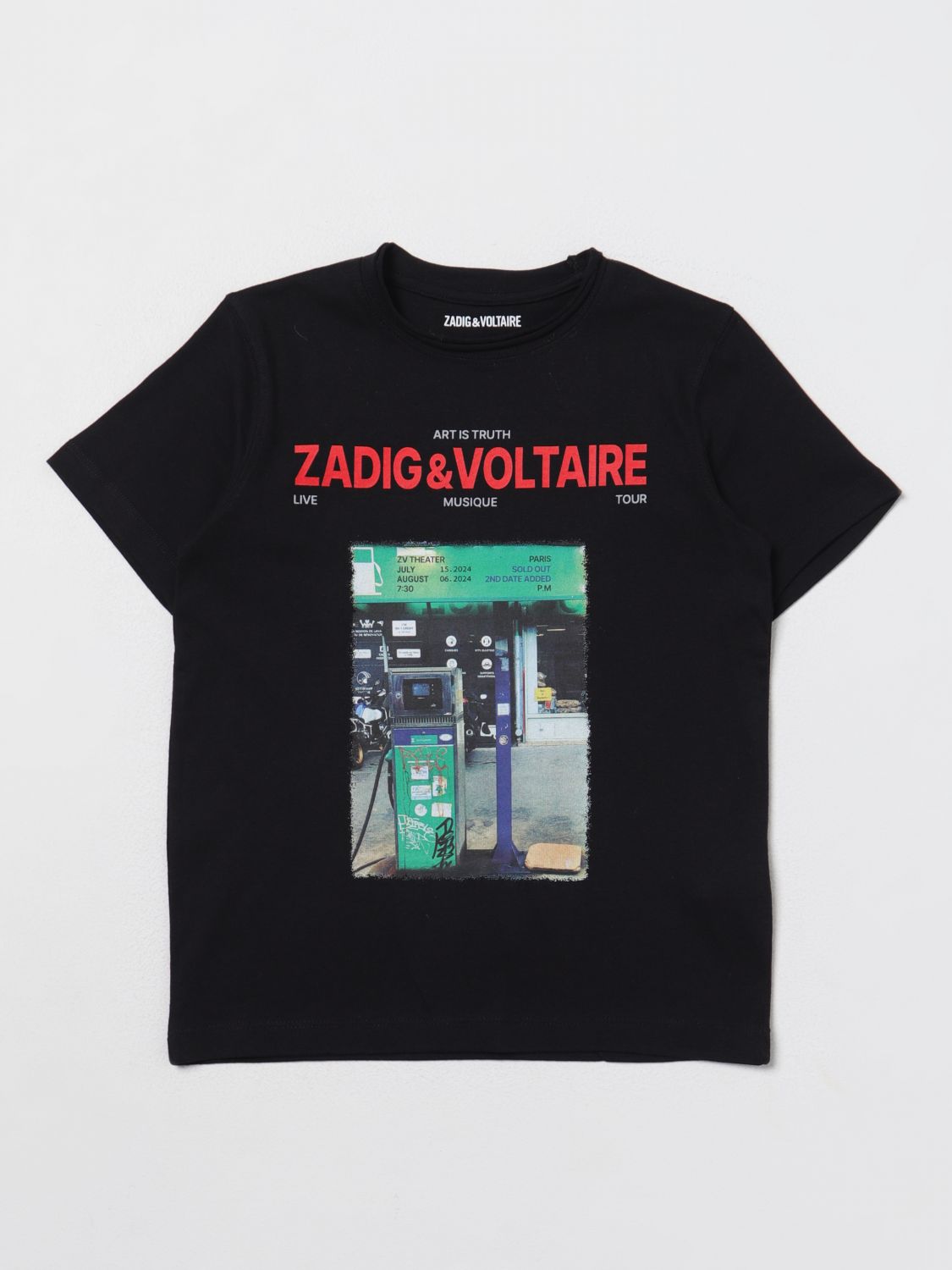Shop Zadig & Voltaire T-shirt  Kids Color Black