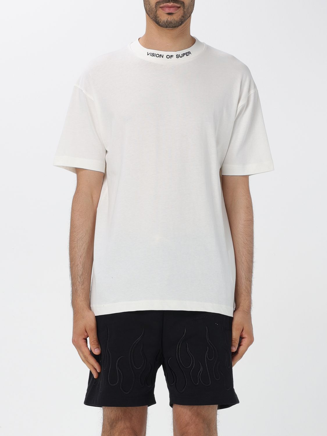 Shop Vision Of Super T-shirt  Men Color White