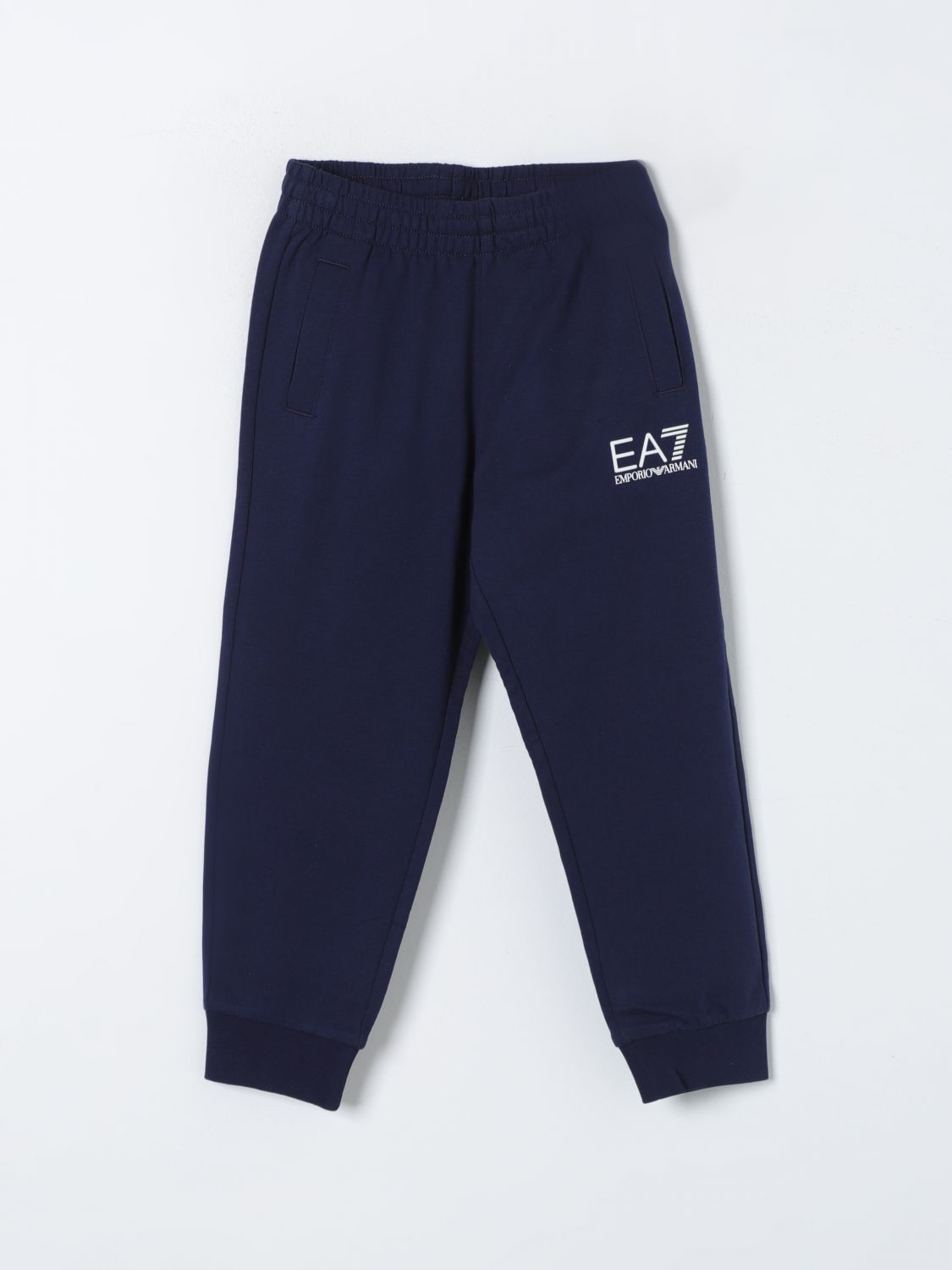 Shop Ea7 Pants  Kids Color Blue