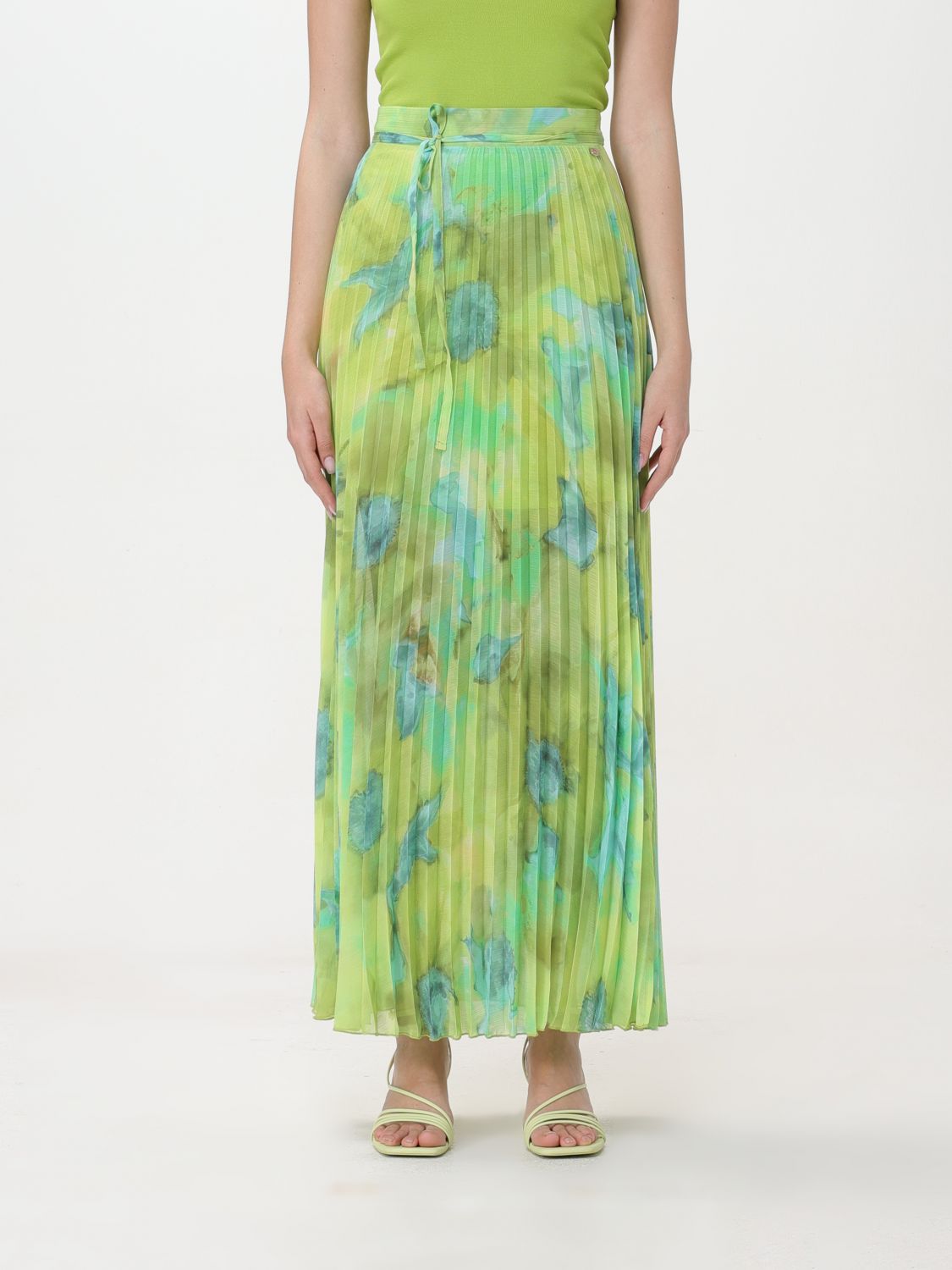 Shop Liu •jo Skirt Liu Jo Woman Color Green