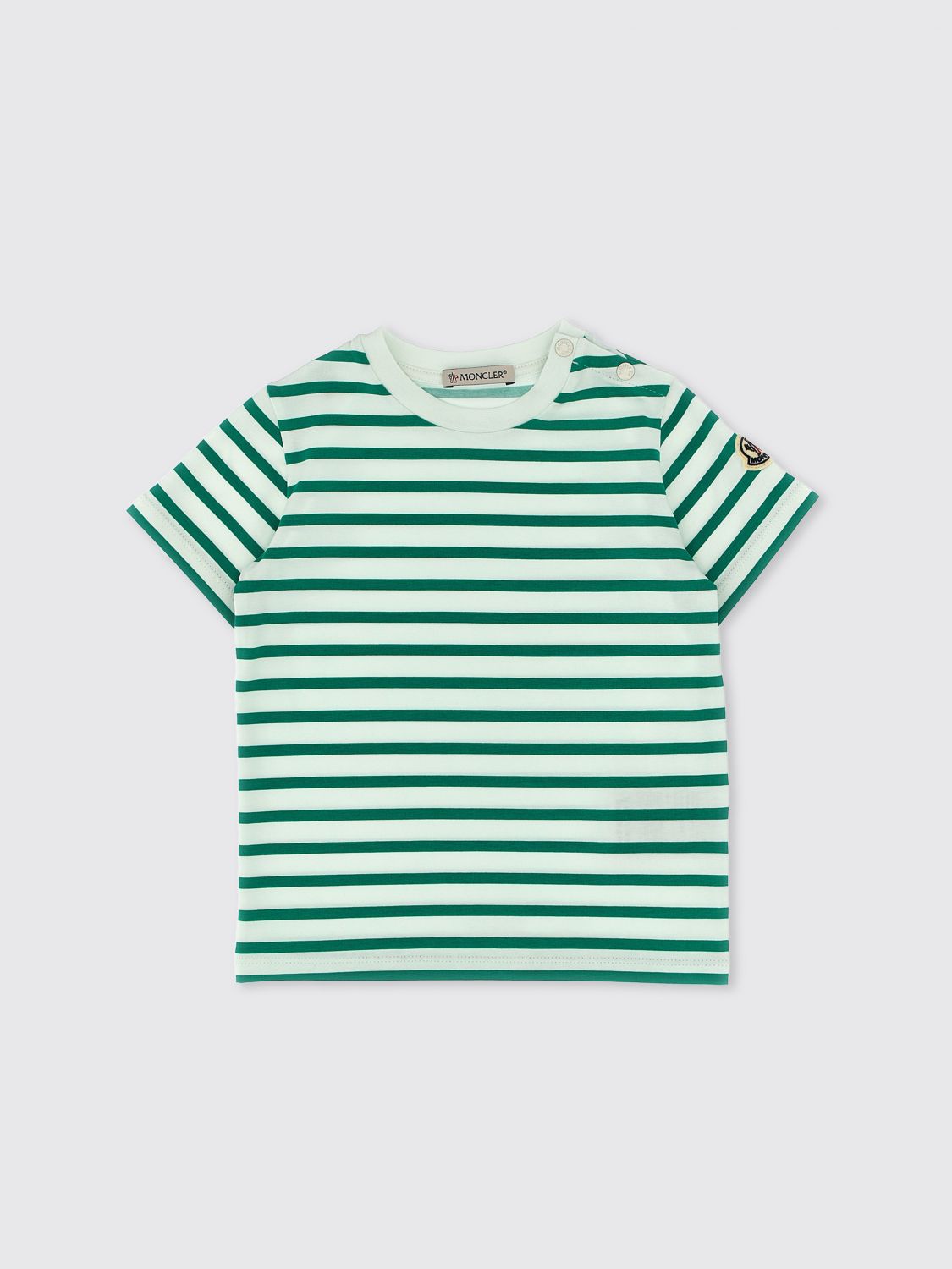 Moncler T-shirt  Kids Colour Military In Green