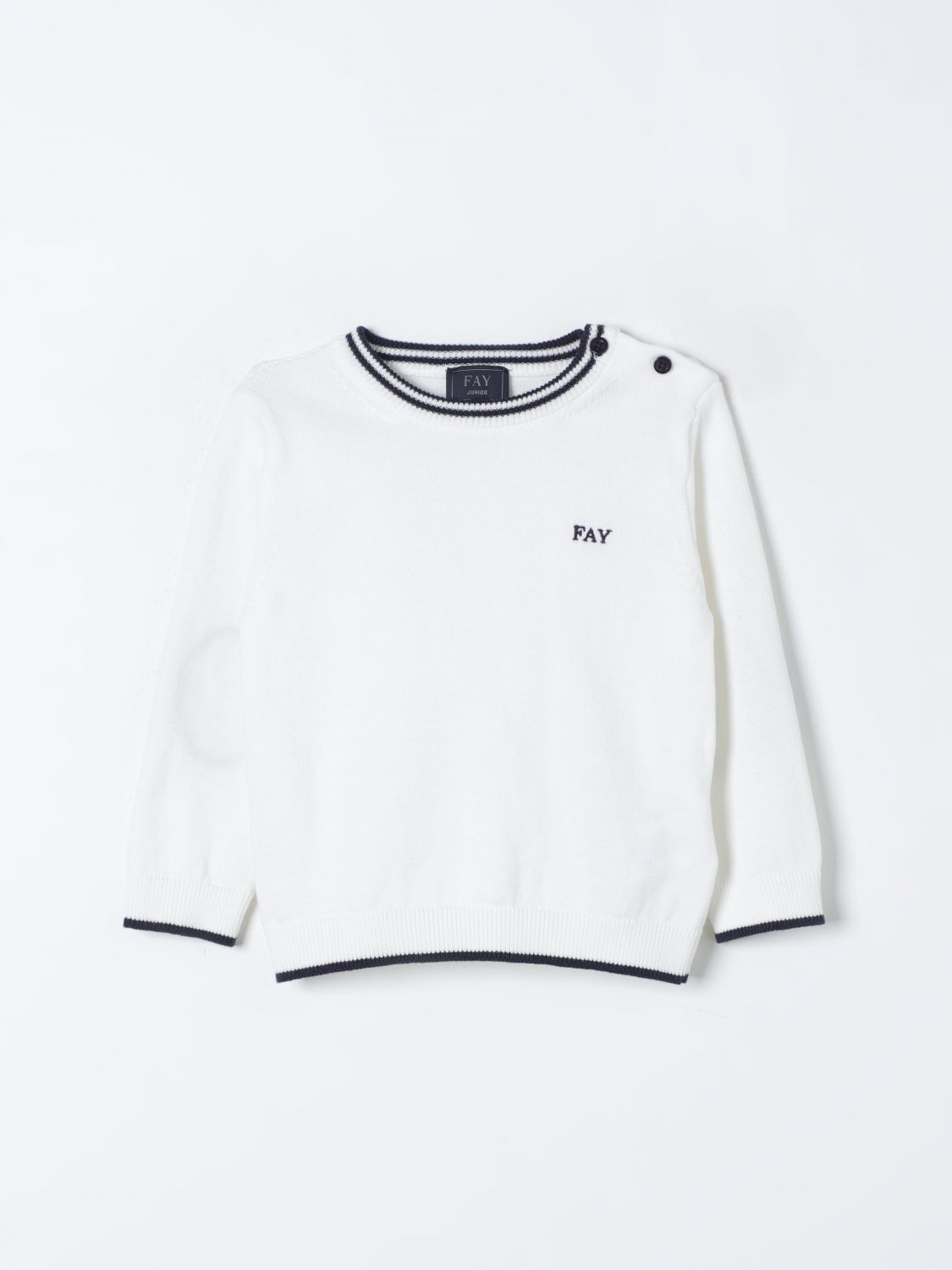 Shop Fay Junior Sweater  Kids Color White