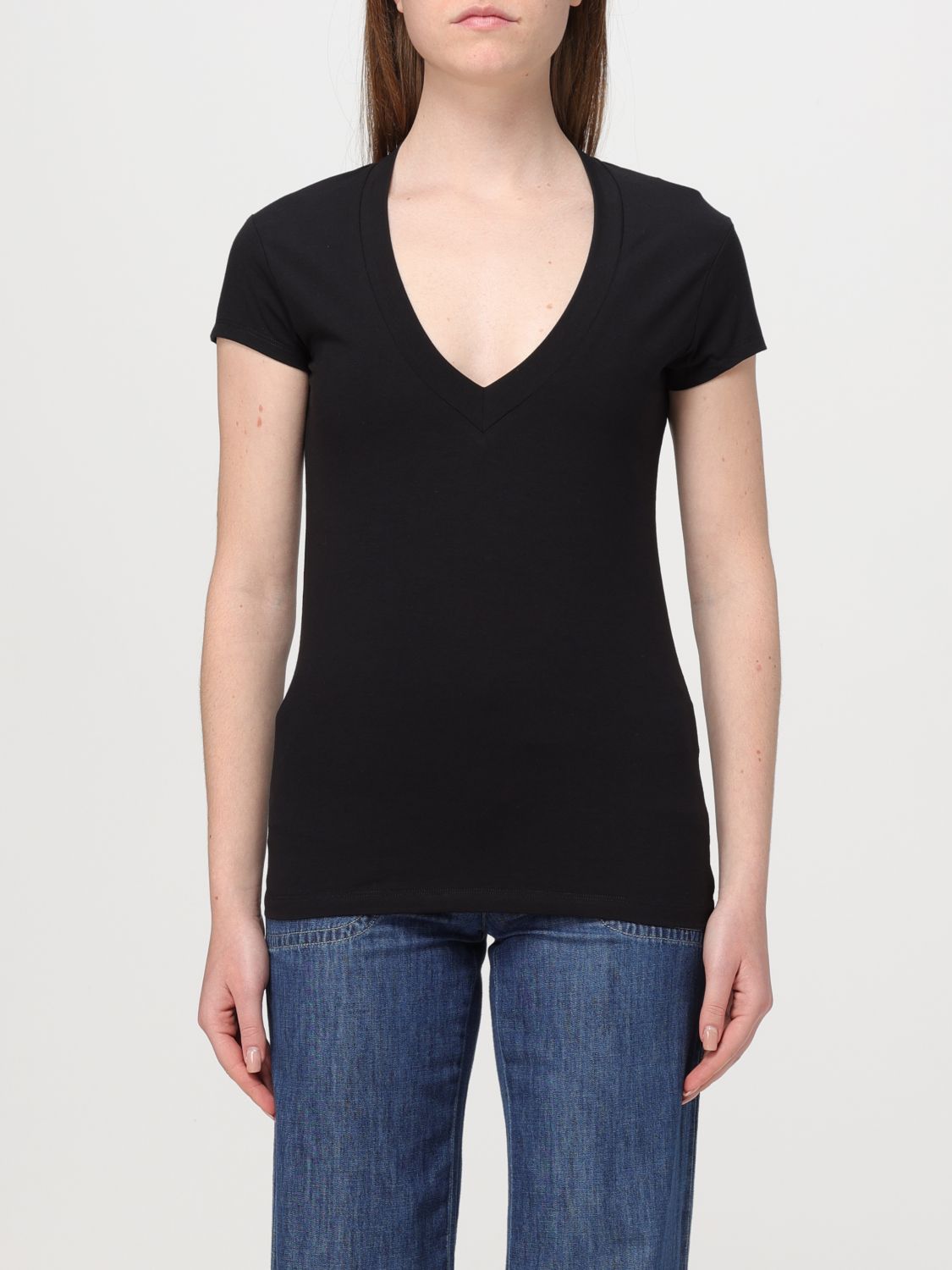 Dondup T-shirt  Woman Colour Black In 黑色
