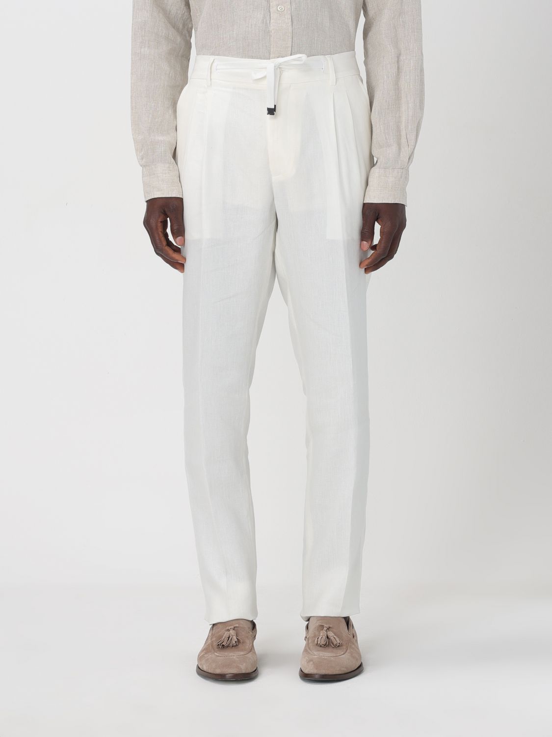 Shop Brian Dales Pants  Men Color White