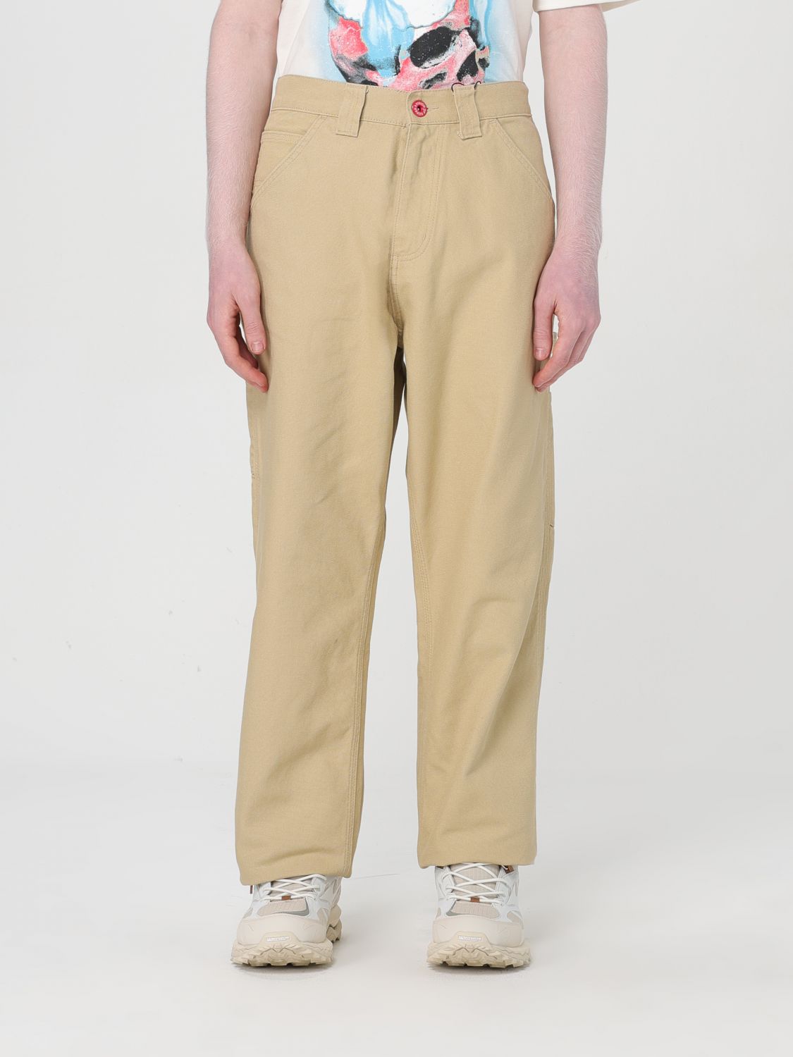 Shop Vision Of Super Pants  Men Color Beige