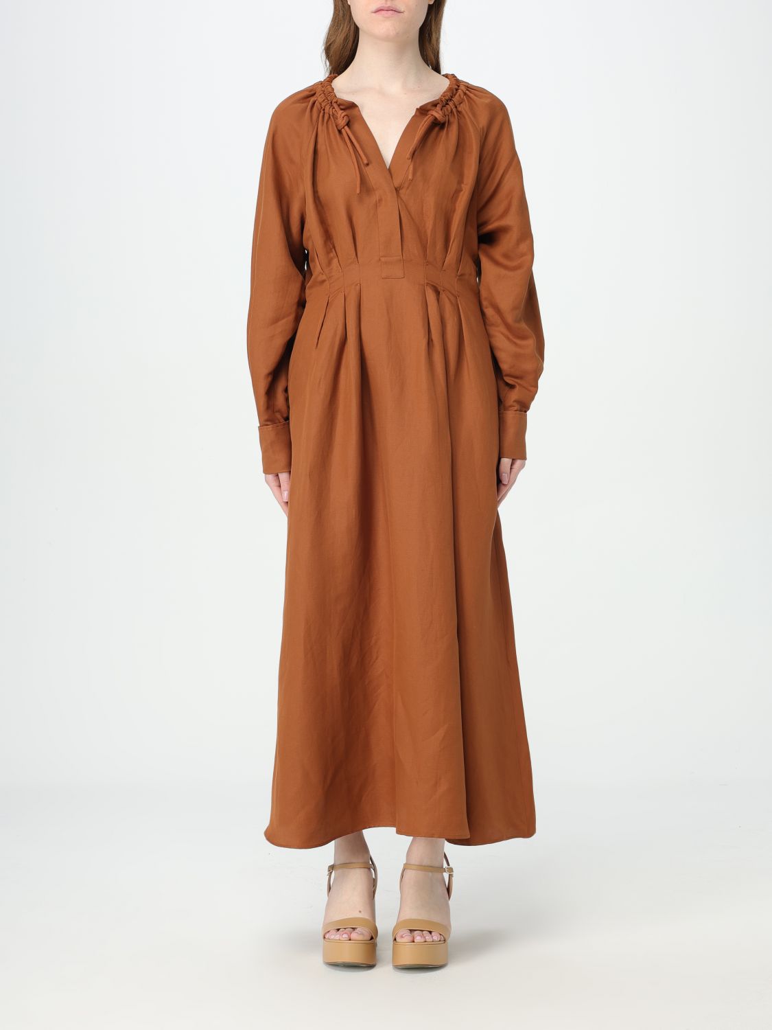 Shop Max Mara Dress  Woman Color Brown