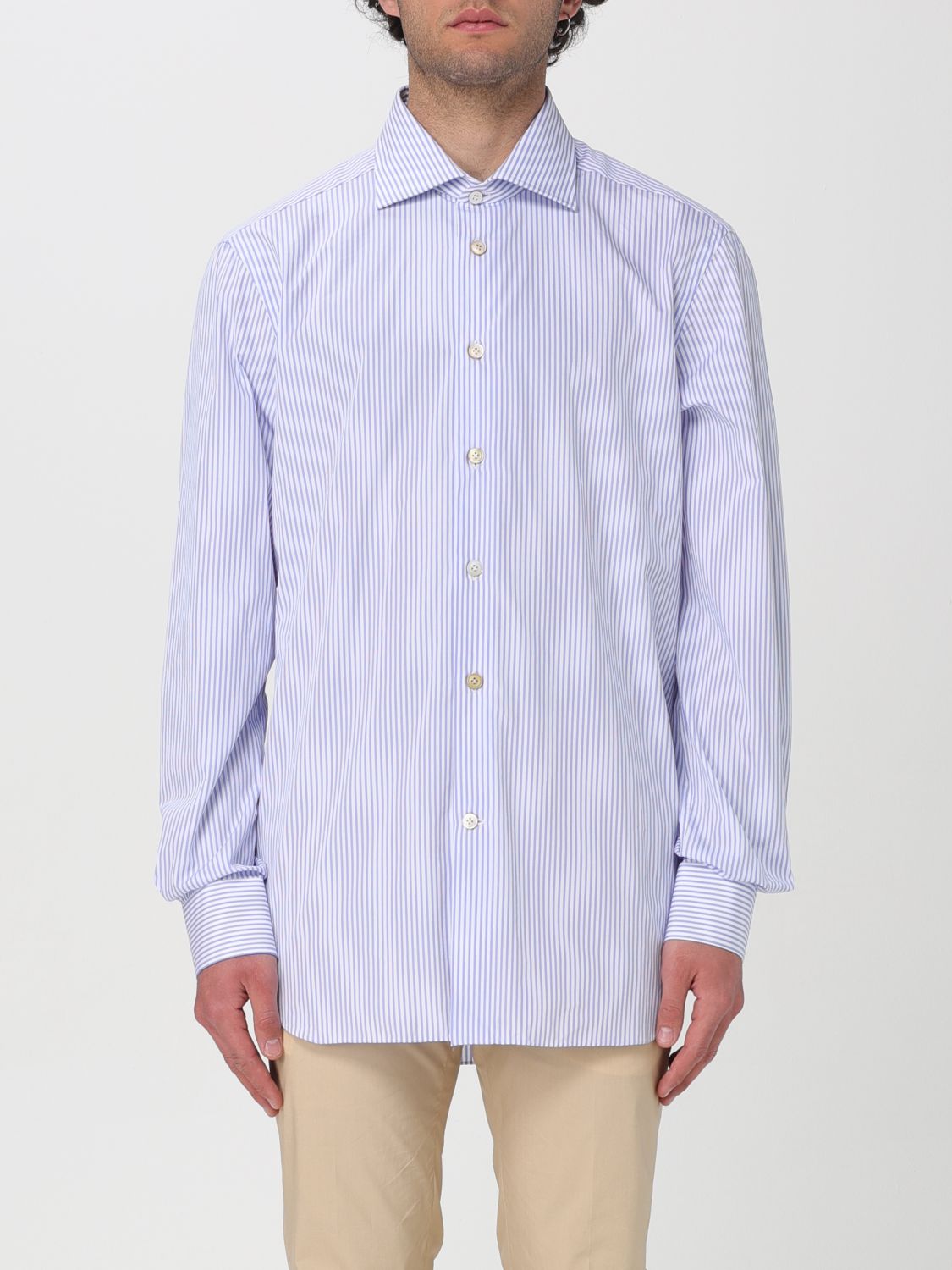 Kiton Shirt  Men Color Blue In 蓝色