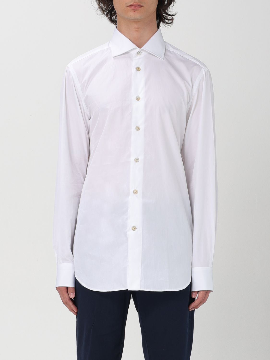 Kiton Shirt  Men Color White In 白色