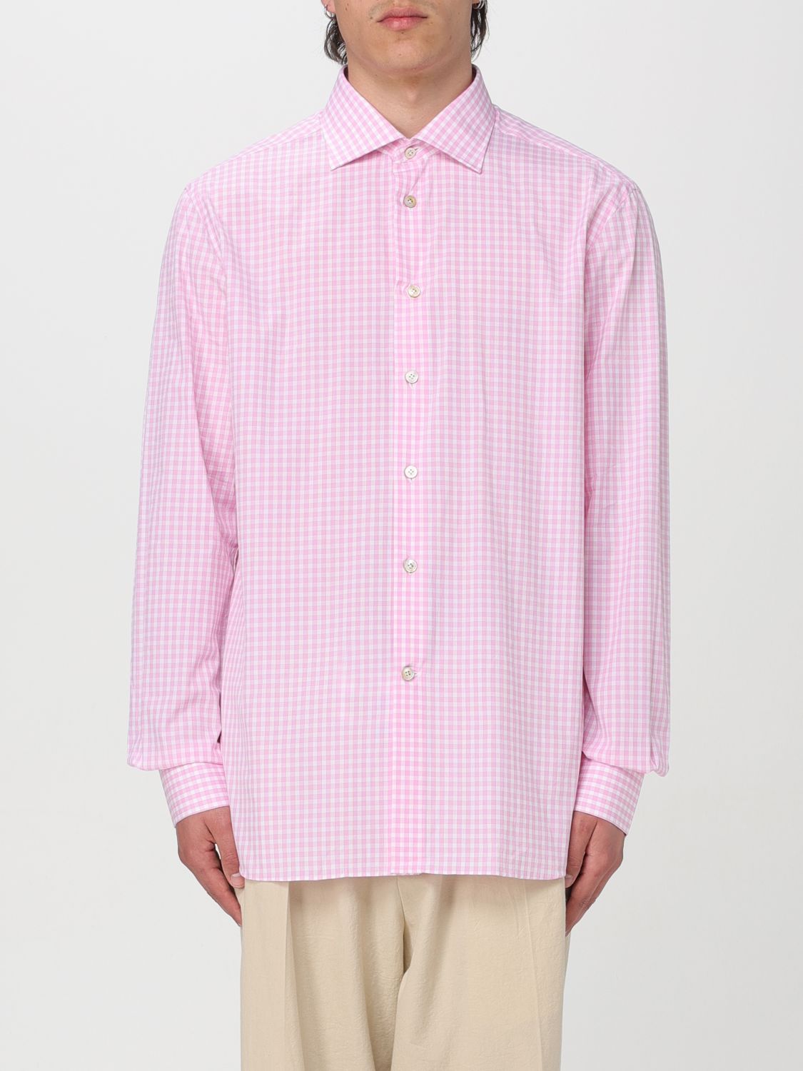 Kiton Shirt  Men Color Pink In 粉色