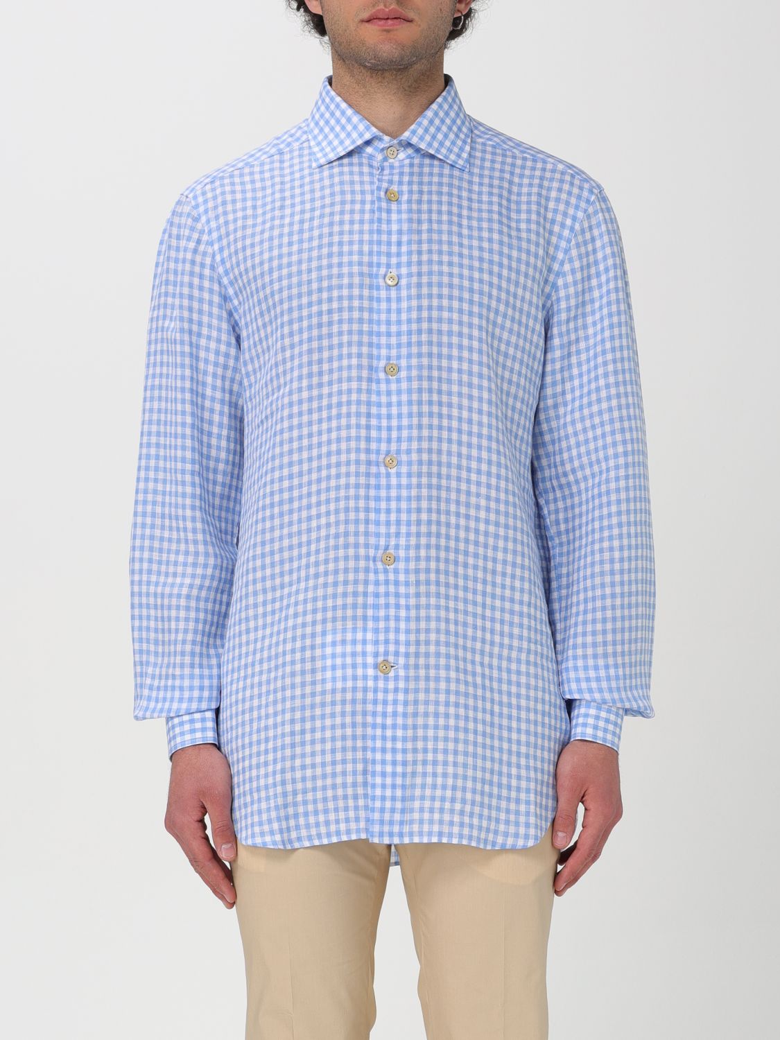 Kiton Shirt  Men Color Blue 1 In 蓝色 1