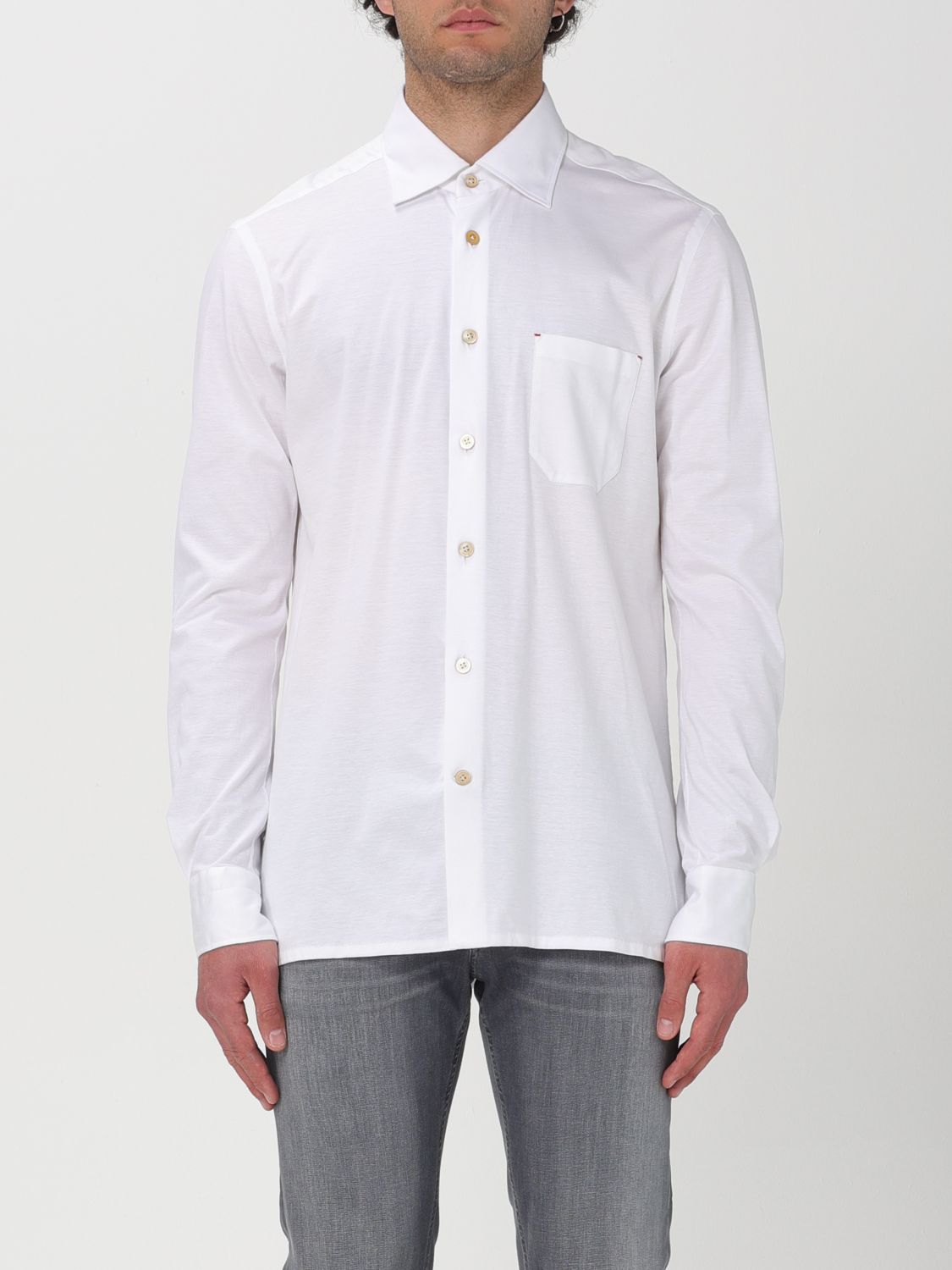 Kiton Shirt  Men Color White In 白色