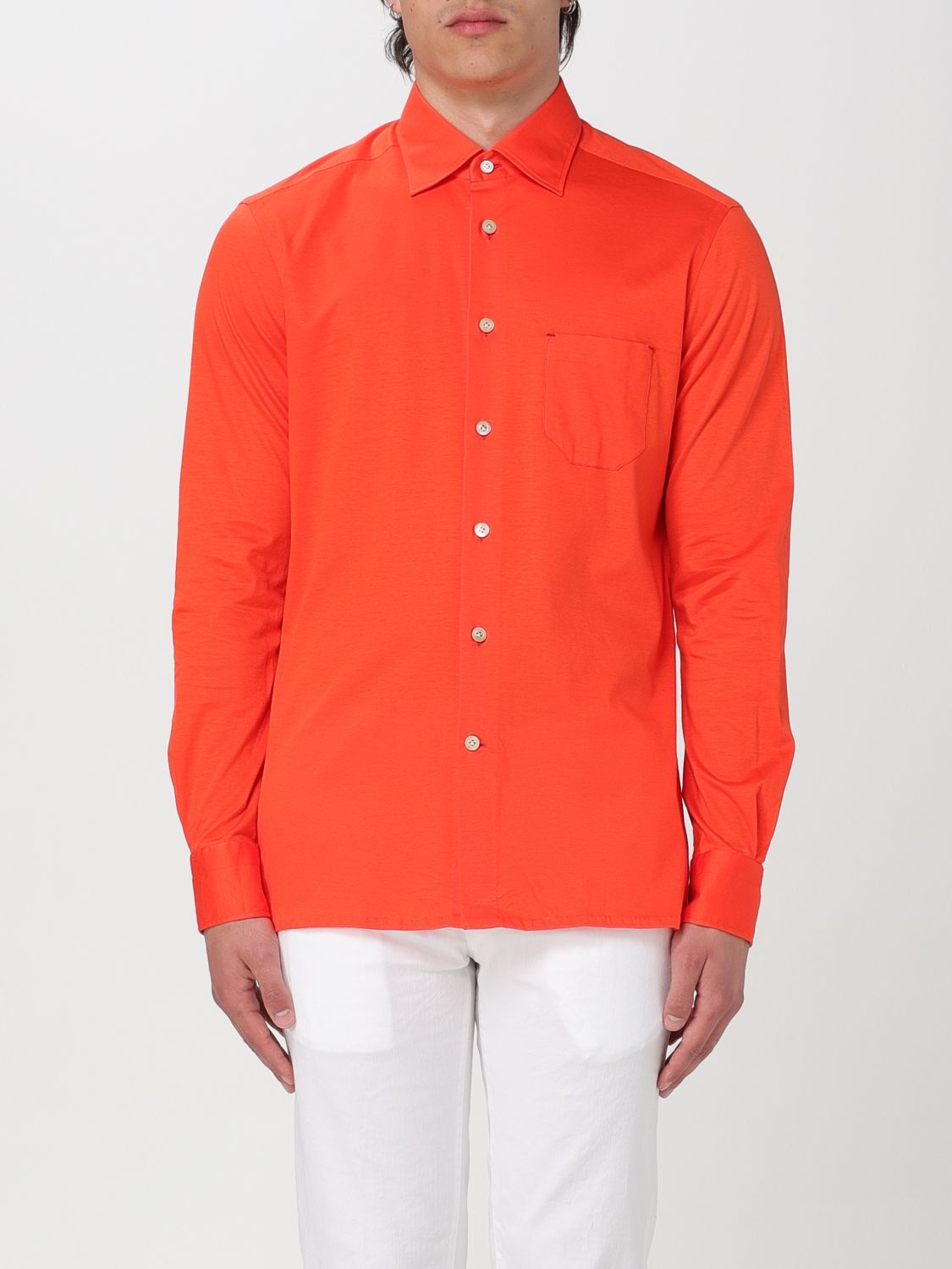 Kiton Shirt  Men Color Orange In 橙色