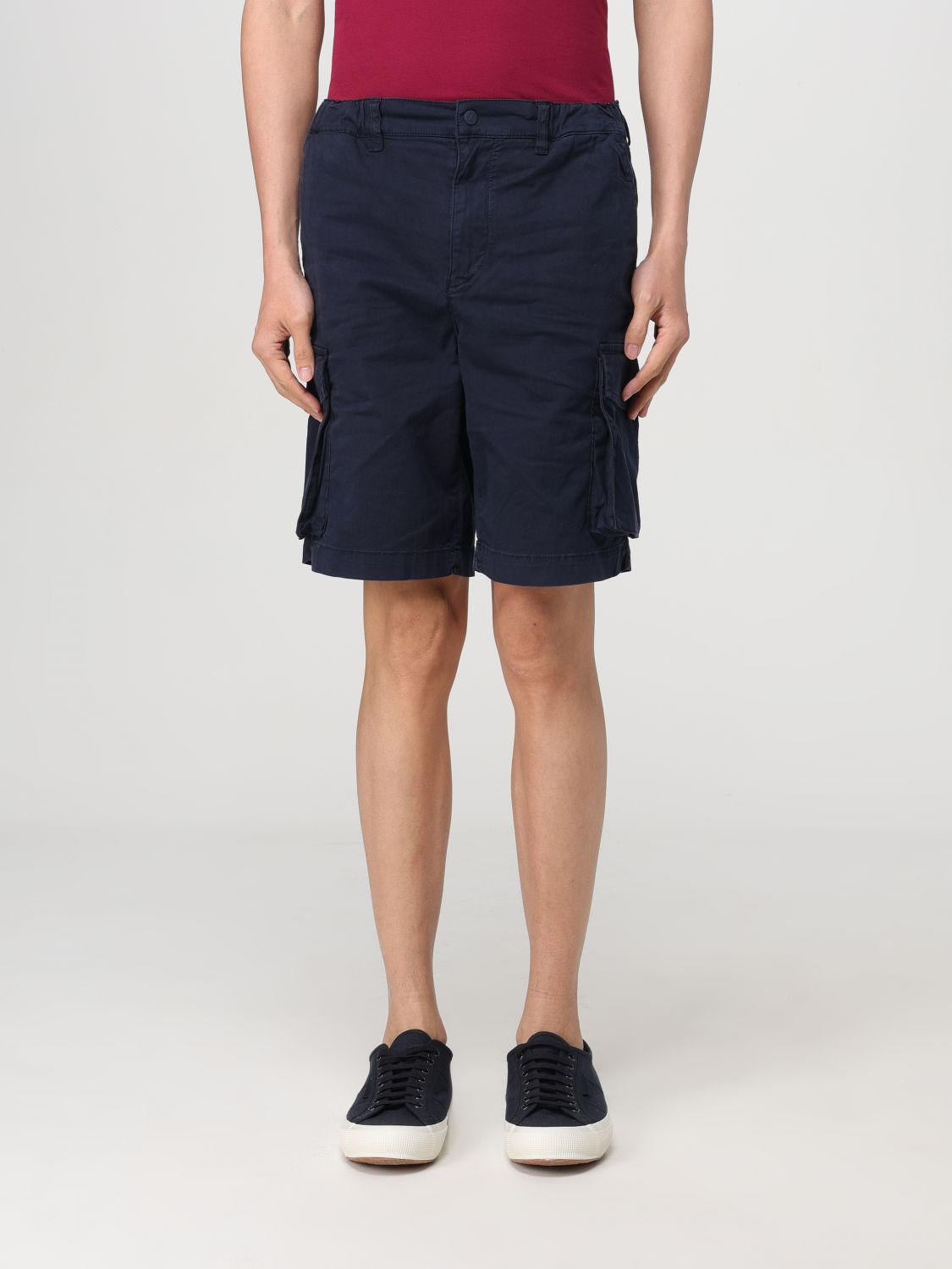 Shop K-way Short  Men Color Blue