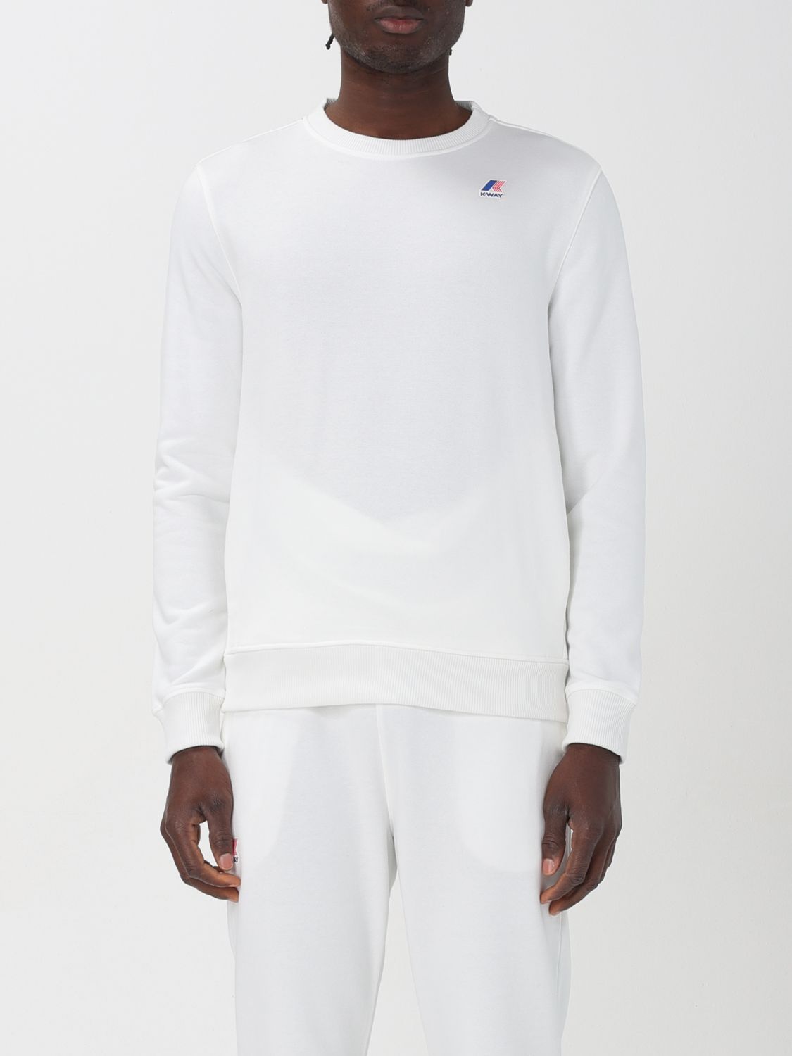 Shop K-way Sweatshirt  Men Color White