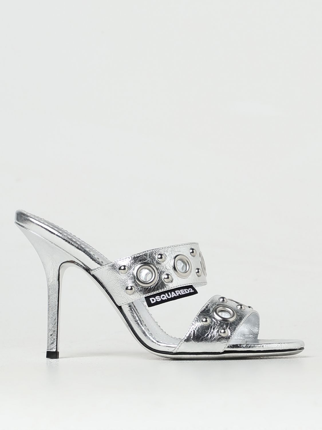Shop Dsquared2 Heeled Sandals  Woman Color Silver In 银色