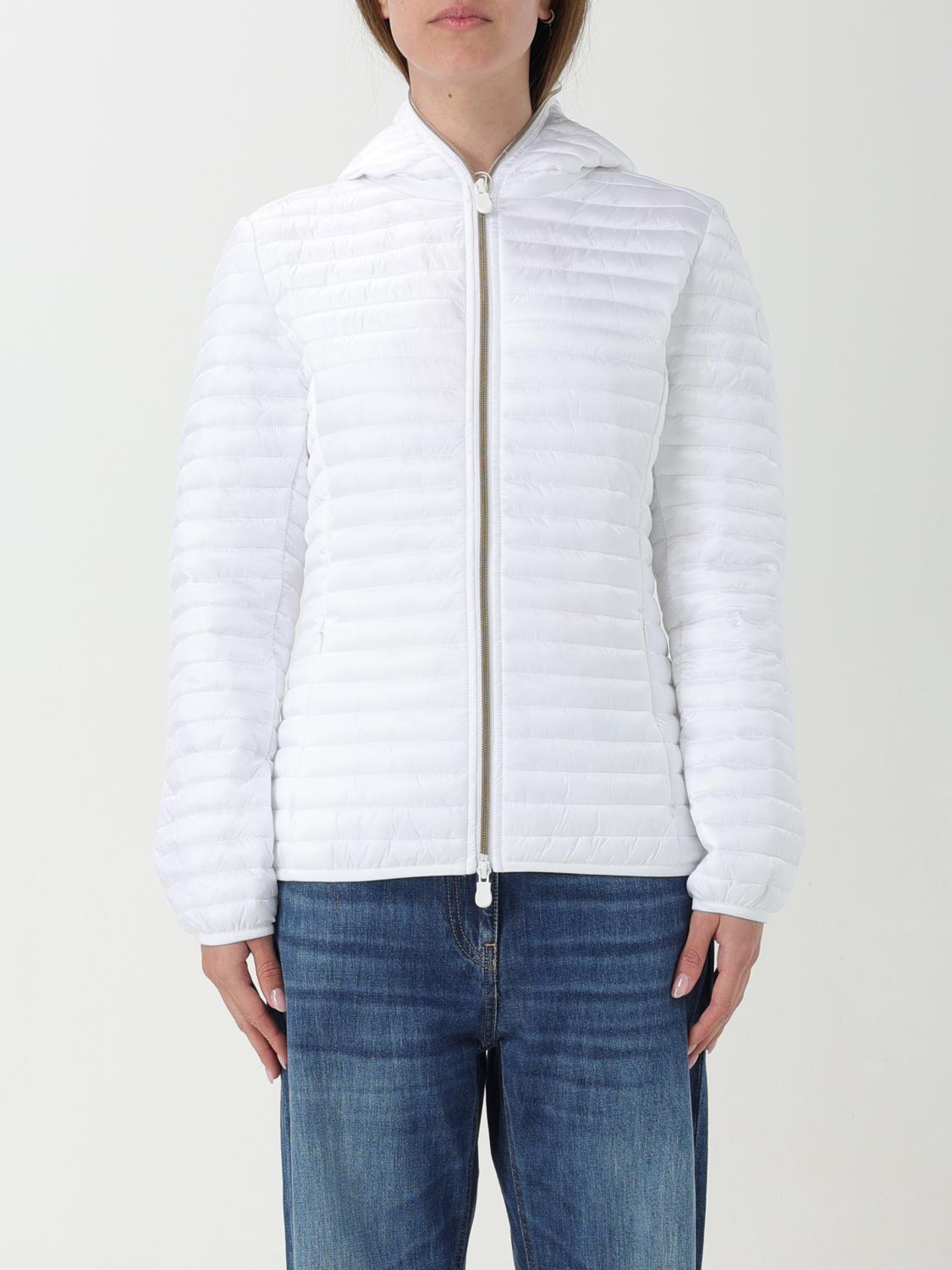 Shop Save The Duck Jacket  Woman Color White