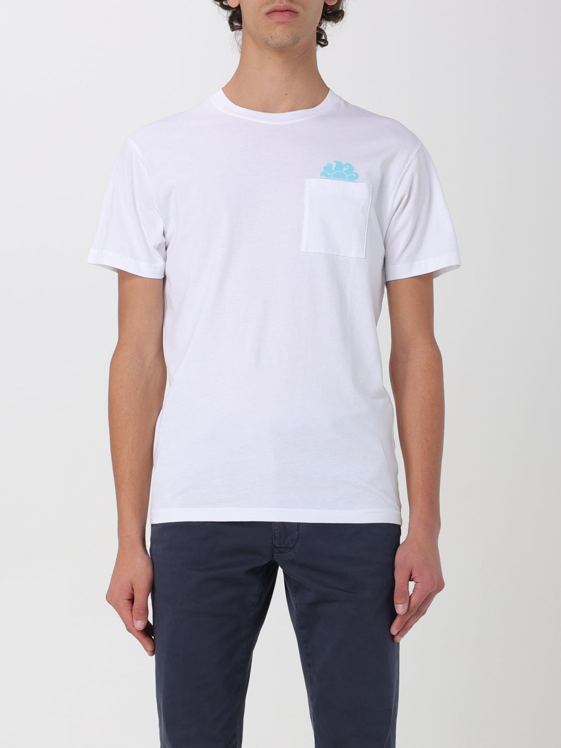 t-shirt sundek men colour white