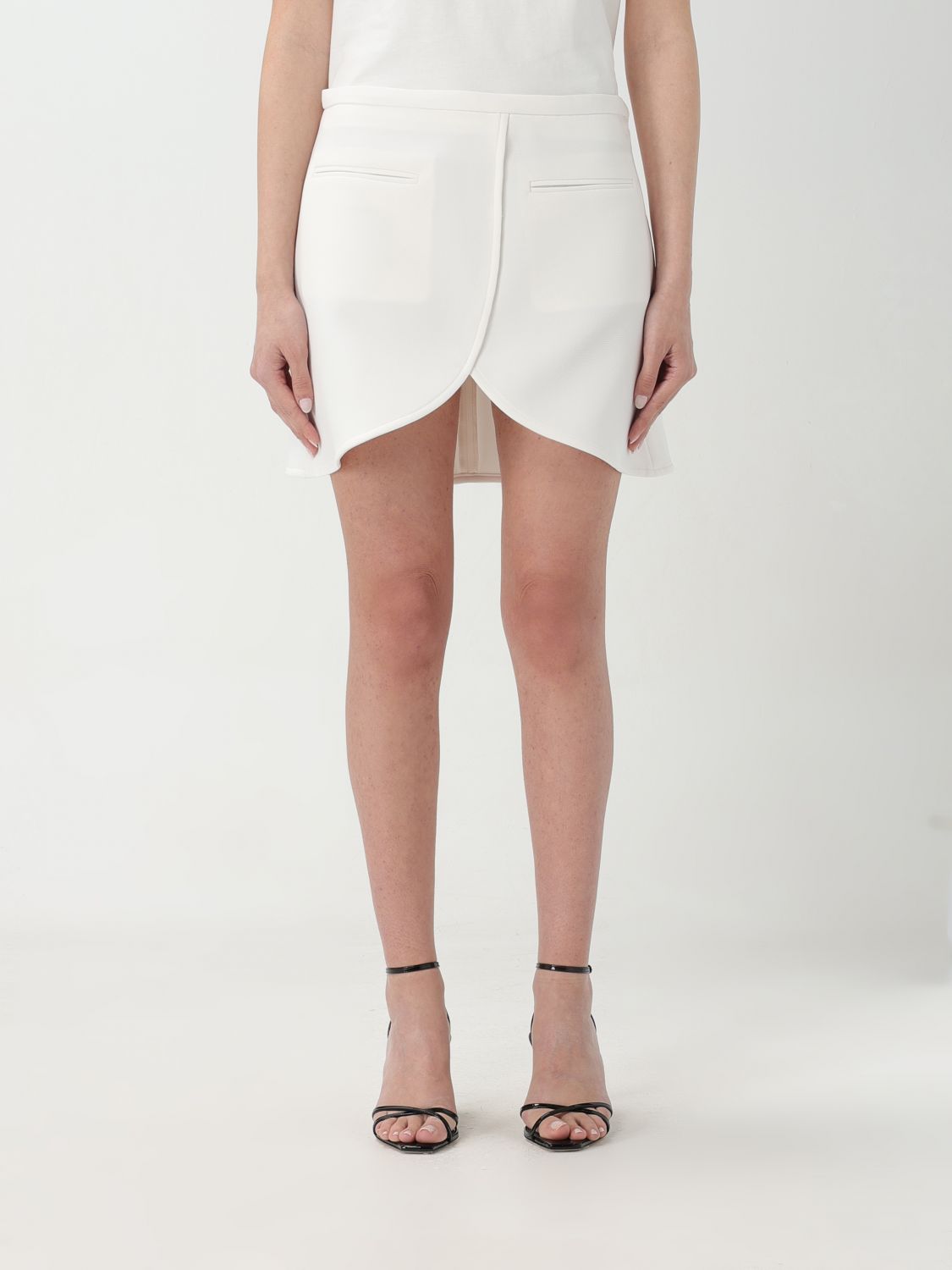 Shop Courrèges Skirt  Woman Color White
