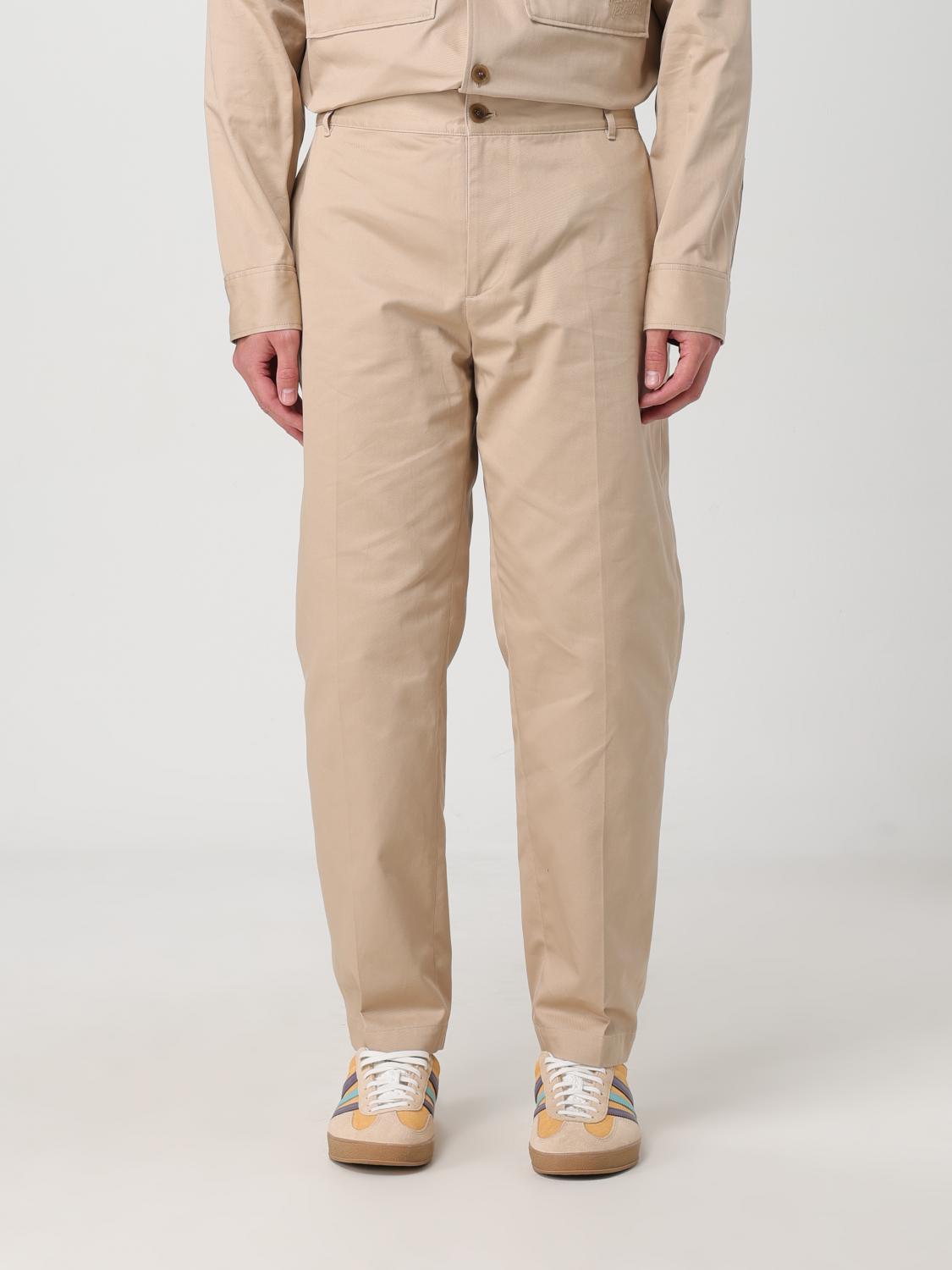 Shop Maison Kitsuné Pants  Men Color Beige