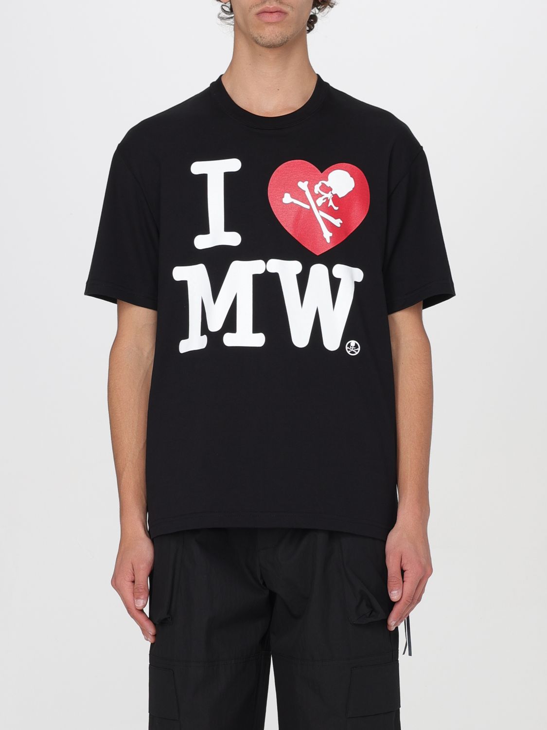 Shop Mastermind Japan T-shirt Mastermind World Men Color Black
